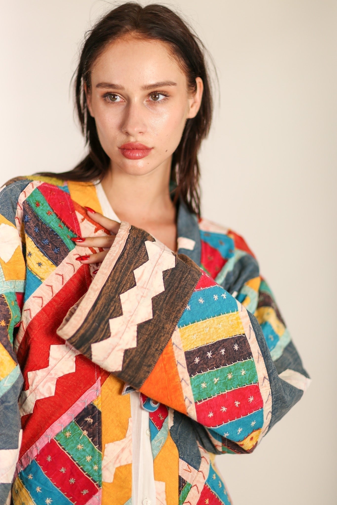 EMBROIDERED PATCHWORK KIMONO HILO - MOMO STUDIO BERLIN - Berlin Concept Store - sustainable & ethical fashion