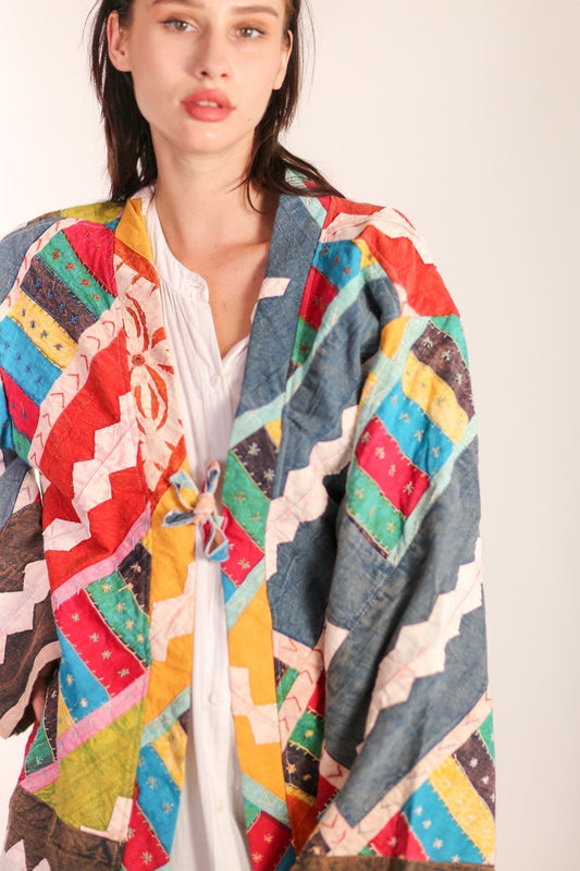 EMBROIDERED PATCHWORK KIMONO HILO - MOMO STUDIO BERLIN - Berlin Concept Store - sustainable & ethical fashion