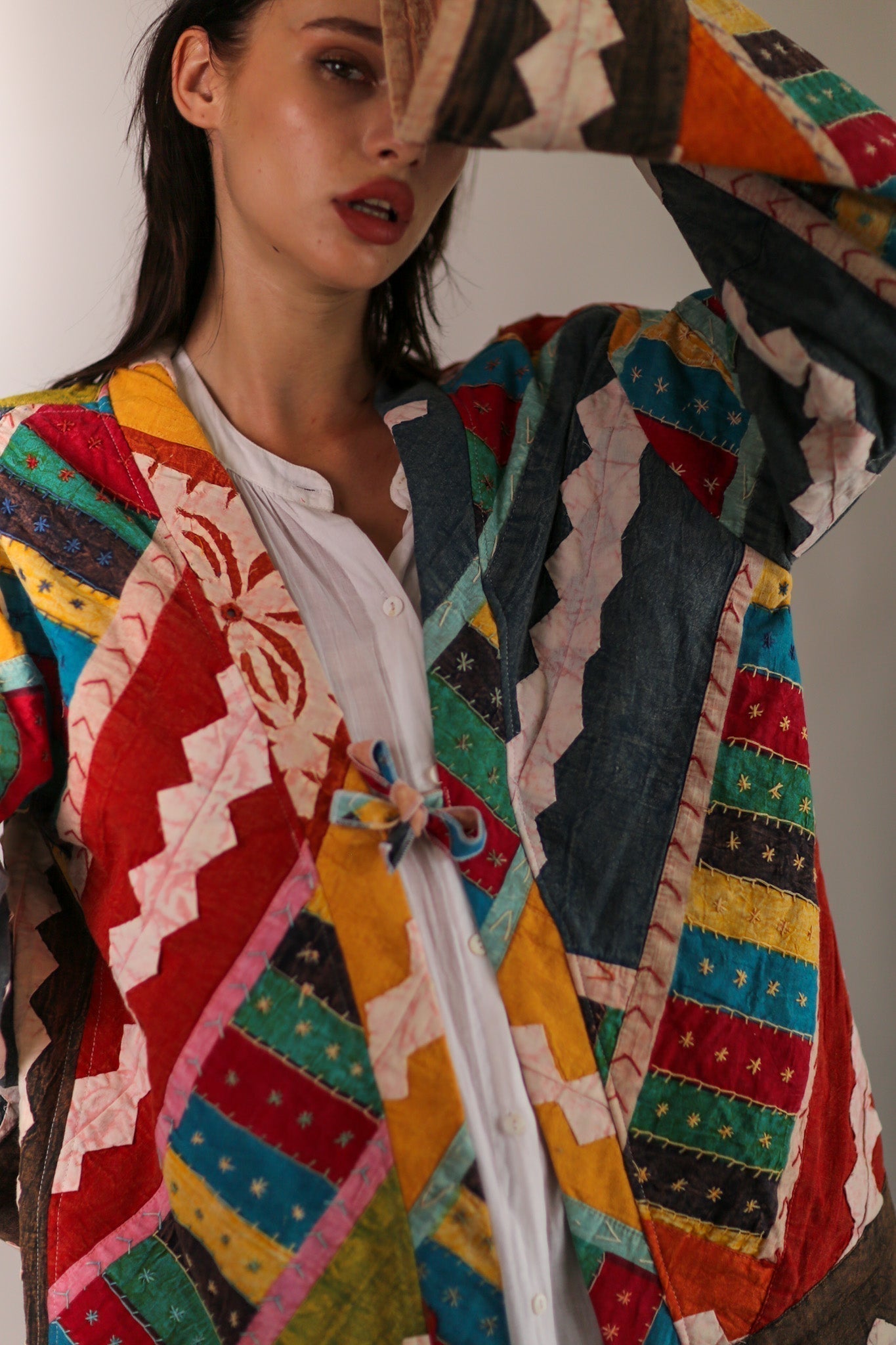 EMBROIDERED PATCHWORK KIMONO HILO - MOMO STUDIO BERLIN - Berlin Concept Store - sustainable & ethical fashion