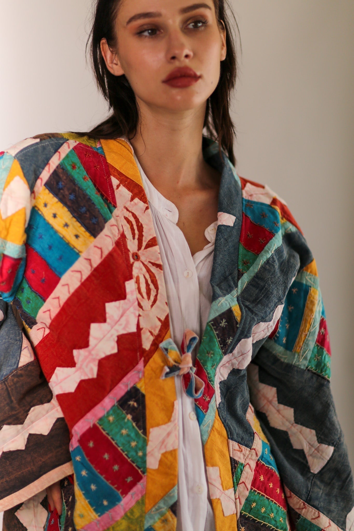 EMBROIDERED PATCHWORK KIMONO HILO - MOMO STUDIO BERLIN - Berlin Concept Store - sustainable & ethical fashion