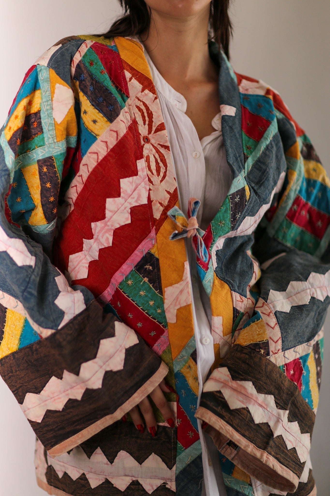 EMBROIDERED PATCHWORK KIMONO HILO - MOMO STUDIO BERLIN - Berlin Concept Store - sustainable & ethical fashion