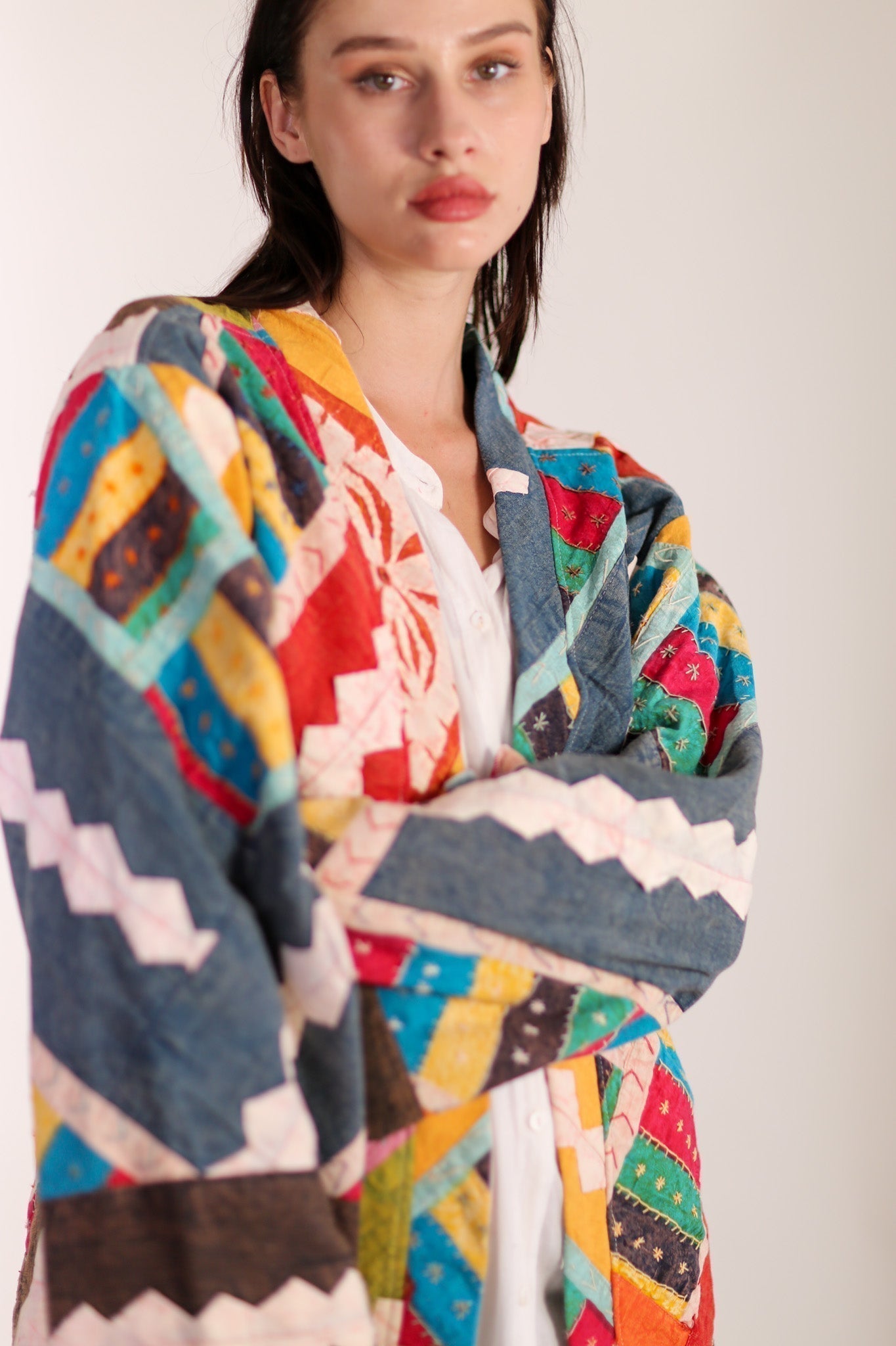 EMBROIDERED PATCHWORK KIMONO HILO - MOMO STUDIO BERLIN - Berlin Concept Store - sustainable & ethical fashion