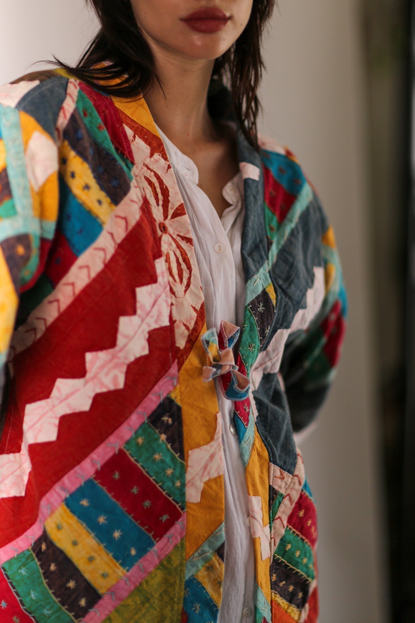 EMBROIDERED PATCHWORK KIMONO HILO - MOMO STUDIO BERLIN - Berlin Concept Store - sustainable & ethical fashion