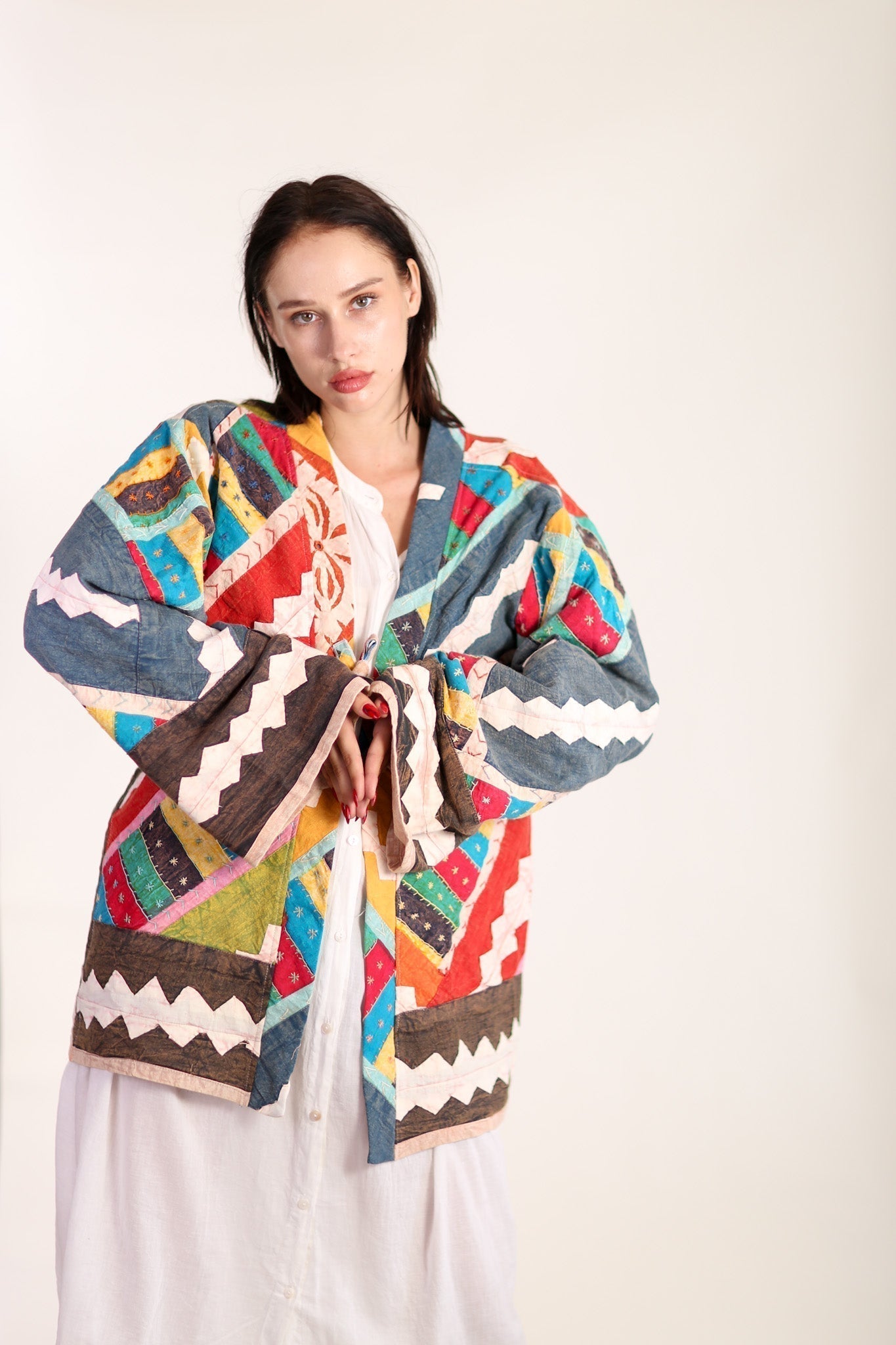 EMBROIDERED PATCHWORK KIMONO HILO - MOMO STUDIO BERLIN - Berlin Concept Store - sustainable & ethical fashion