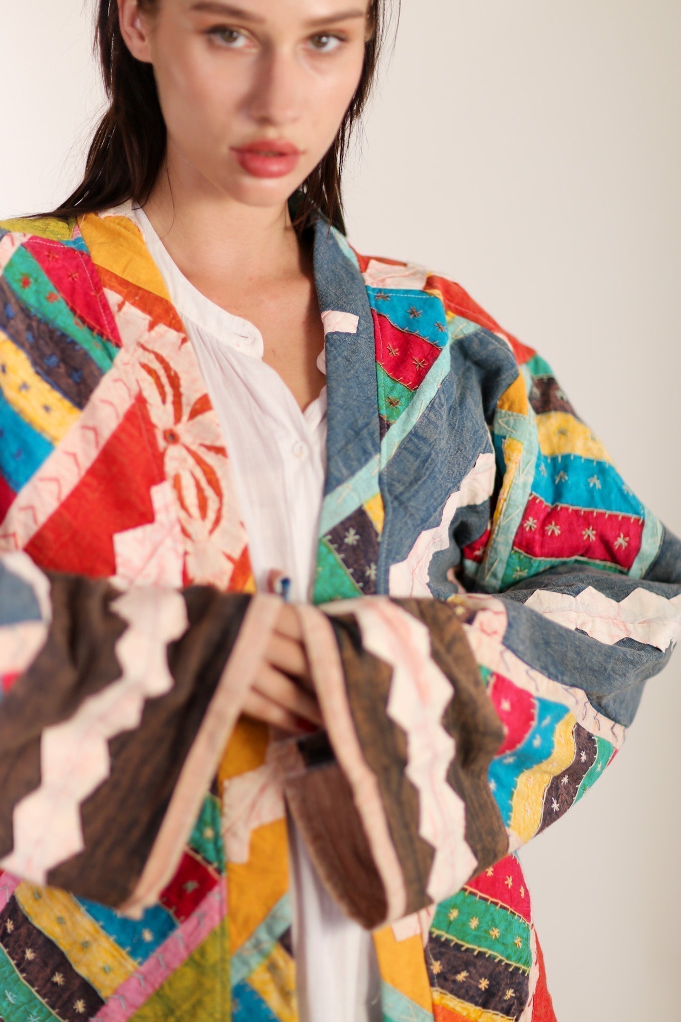 EMBROIDERED PATCHWORK KIMONO HILO - MOMO STUDIO BERLIN - Berlin Concept Store - sustainable & ethical fashion