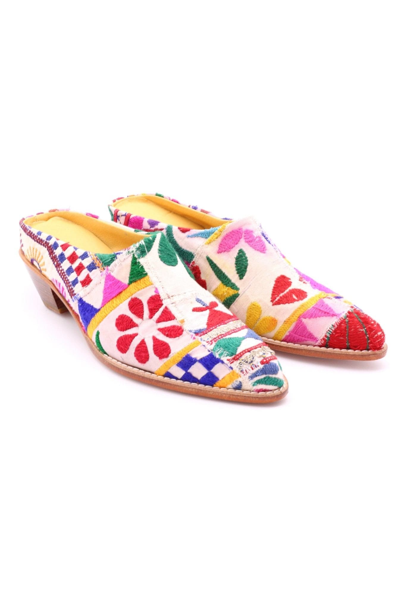 EMBROIDERED PATCHWORK MULES KONSTANZE - MOMO STUDIO BERLIN - Berlin Concept Store - sustainable & ethical fashion