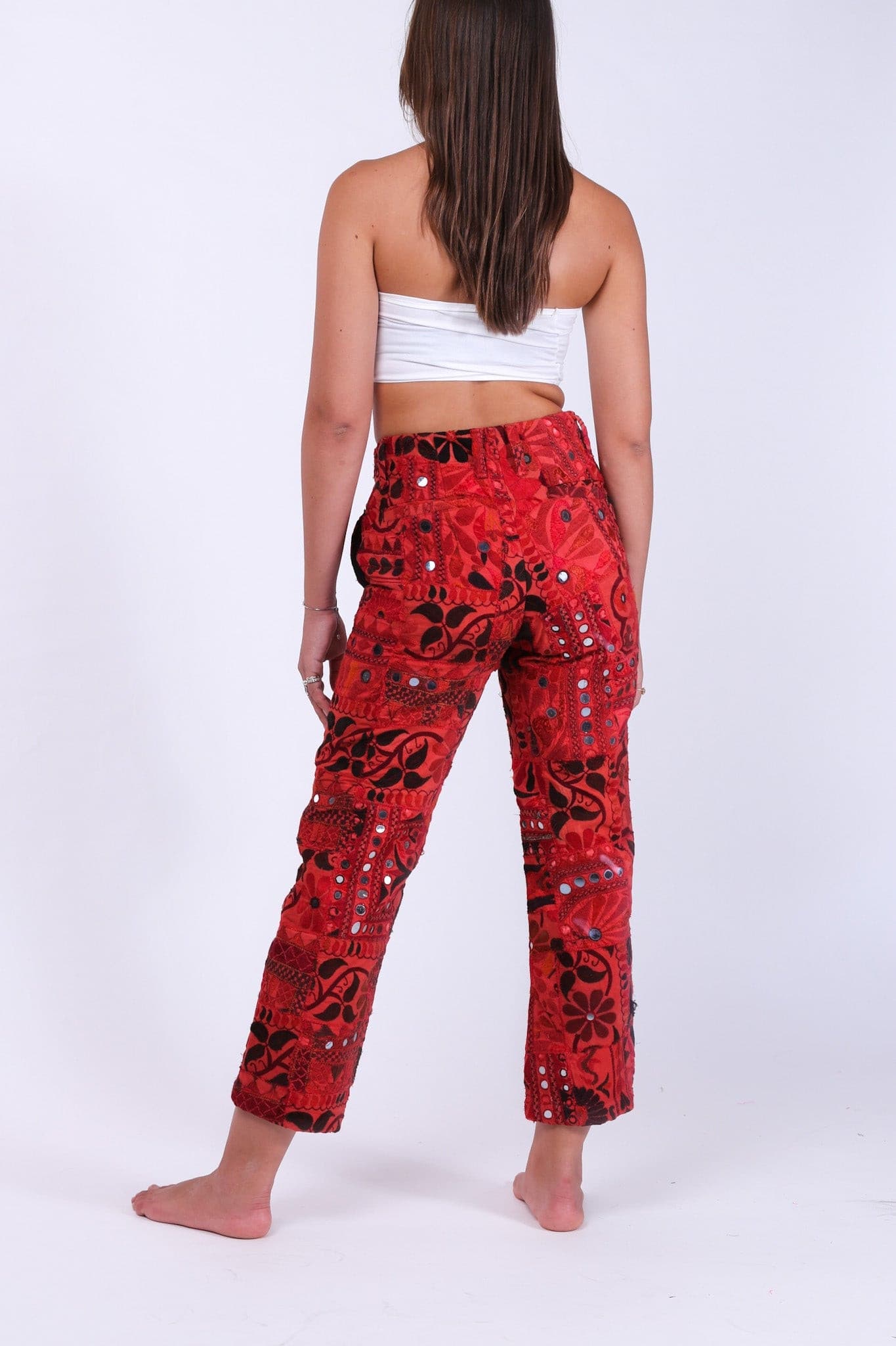 EMBROIDERED PATCHWORK PANTS RAYA - MOMO STUDIO BERLIN - Berlin Concept Store - sustainable & ethical fashion