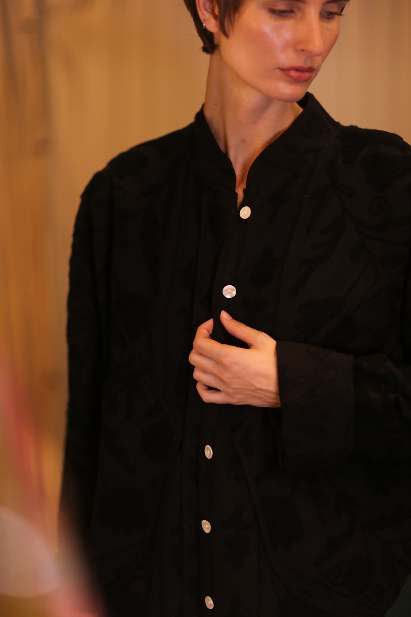 EMBROIDERED PREMIUM COTTON JACKET MIDIL - MOMO STUDIO BERLIN - Berlin Concept Store - sustainable & ethical fashion