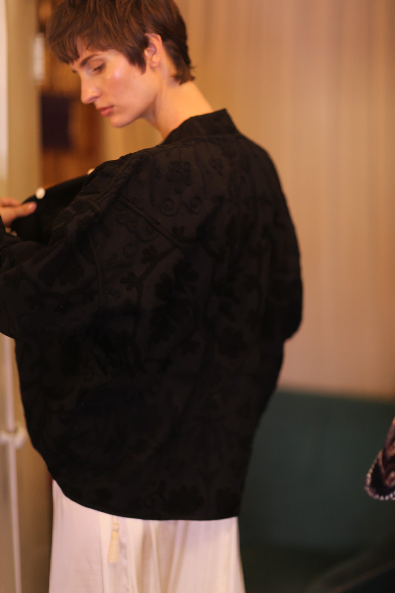 EMBROIDERED PREMIUM COTTON JACKET MIDIL - MOMO STUDIO BERLIN - Berlin Concept Store - sustainable & ethical fashion