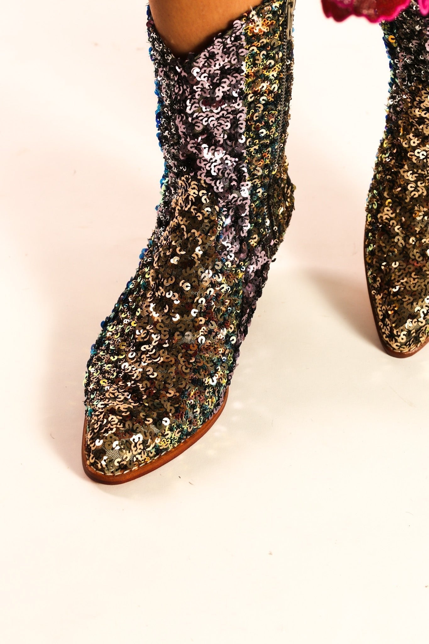 EMBROIDERED SEQUIN BOOTS ASTERIA - MOMO STUDIO BERLIN - Berlin Concept Store - sustainable & ethical fashion