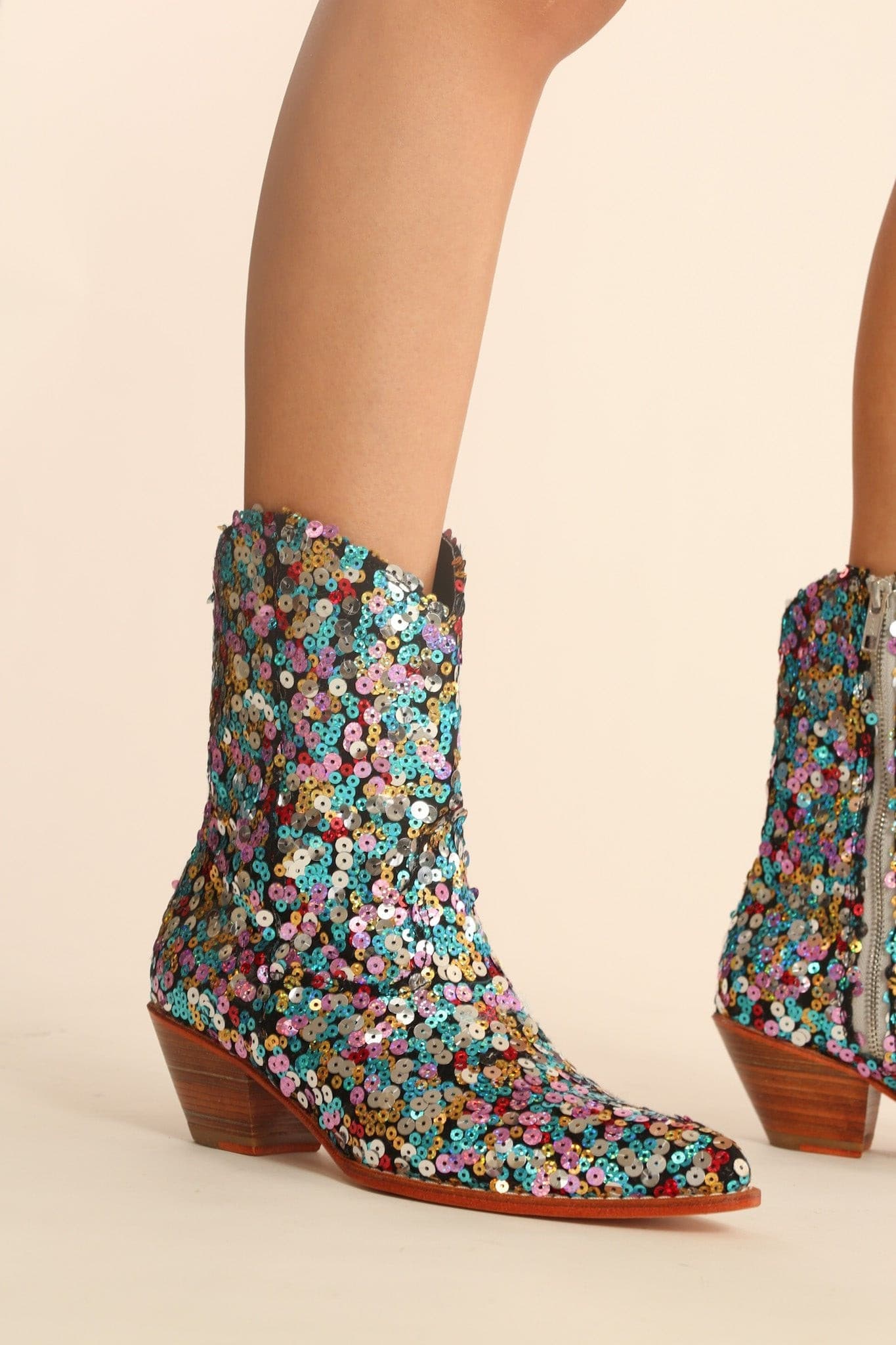 EMBROIDERED SEQUIN BOOTS NING - MOMO STUDIO BERLIN - Berlin Concept Store - sustainable & ethical fashion