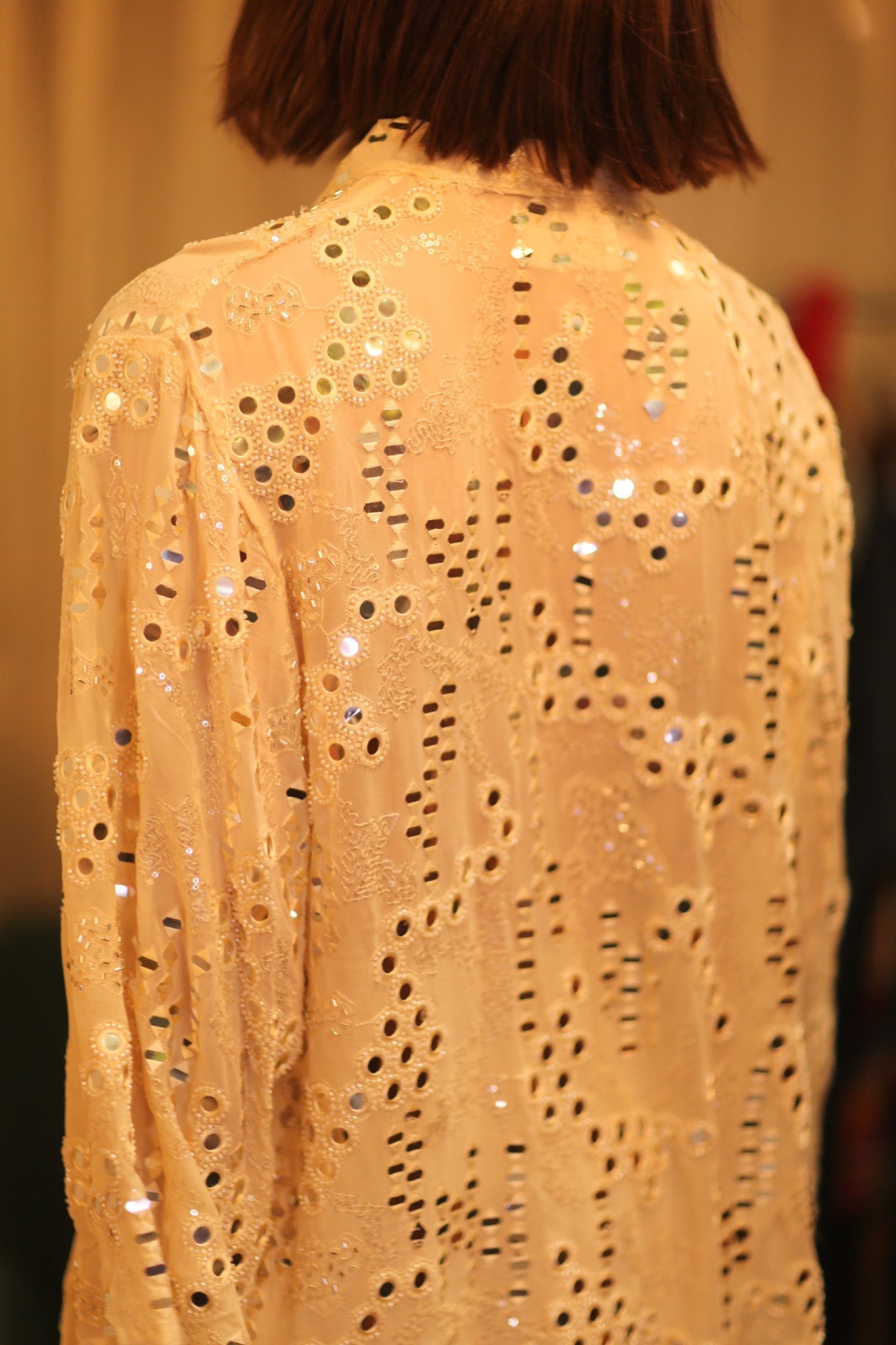 EMBROIDERED SHORT SILK KIMONO MOOSTAL - MOMO STUDIO BERLIN - Berlin Concept Store - sustainable & ethical fashion