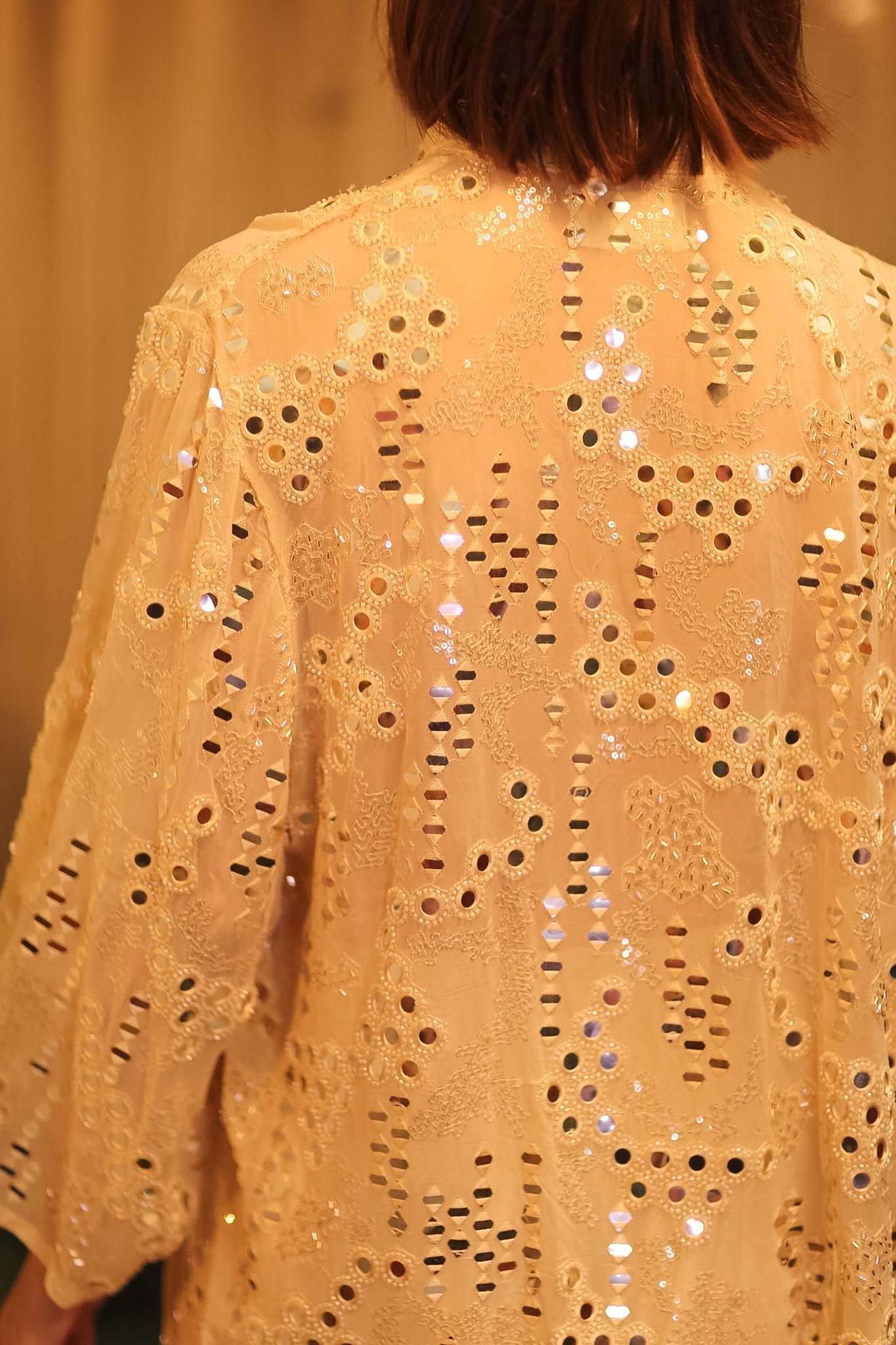 EMBROIDERED SHORT SILK KIMONO MOOSTAL - MOMO STUDIO BERLIN - Berlin Concept Store - sustainable & ethical fashion