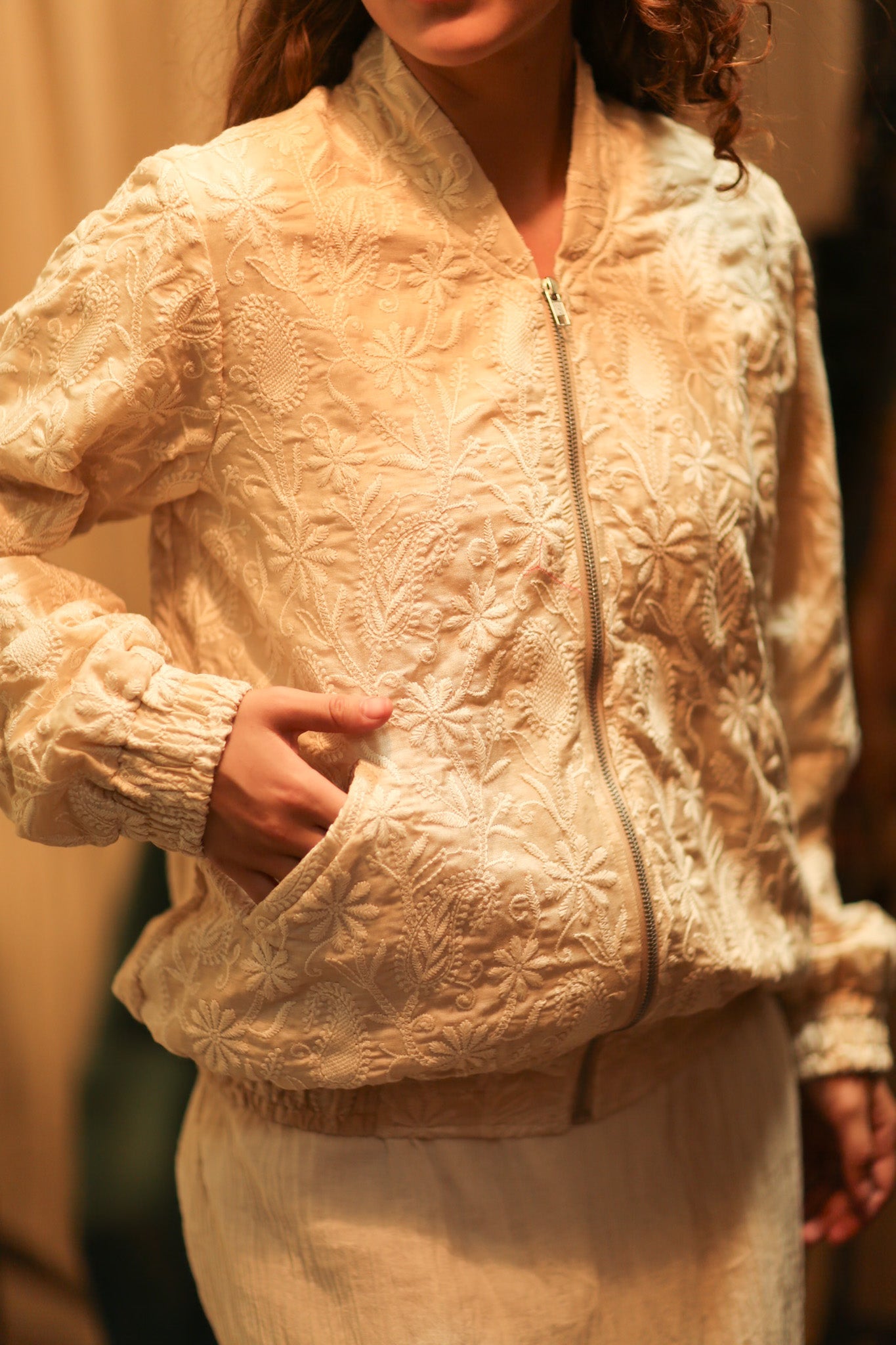EMBROIDERED SILK BOMBER JACKET ANCHA GINA - MOMO STUDIO BERLIN - Berlin Concept Store - sustainable & ethical fashion