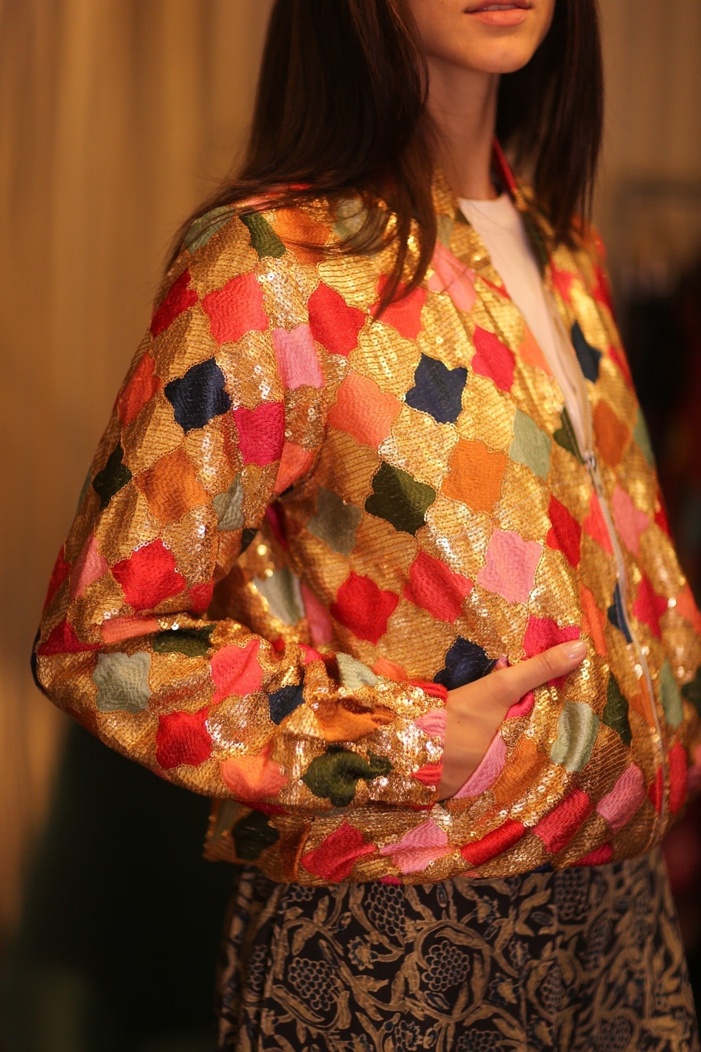 EMBROIDERED SILK BOMBER JACKET ANCHA GINNY - MOMO STUDIO BERLIN - Berlin Concept Store - sustainable & ethical fashion