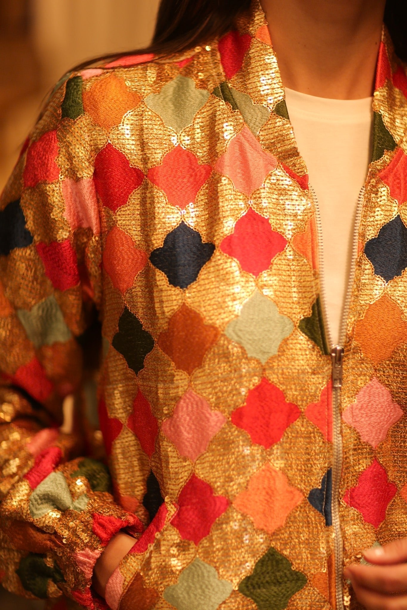 EMBROIDERED SILK BOMBER JACKET ANCHA GINNY - MOMO STUDIO BERLIN - Berlin Concept Store - sustainable & ethical fashion