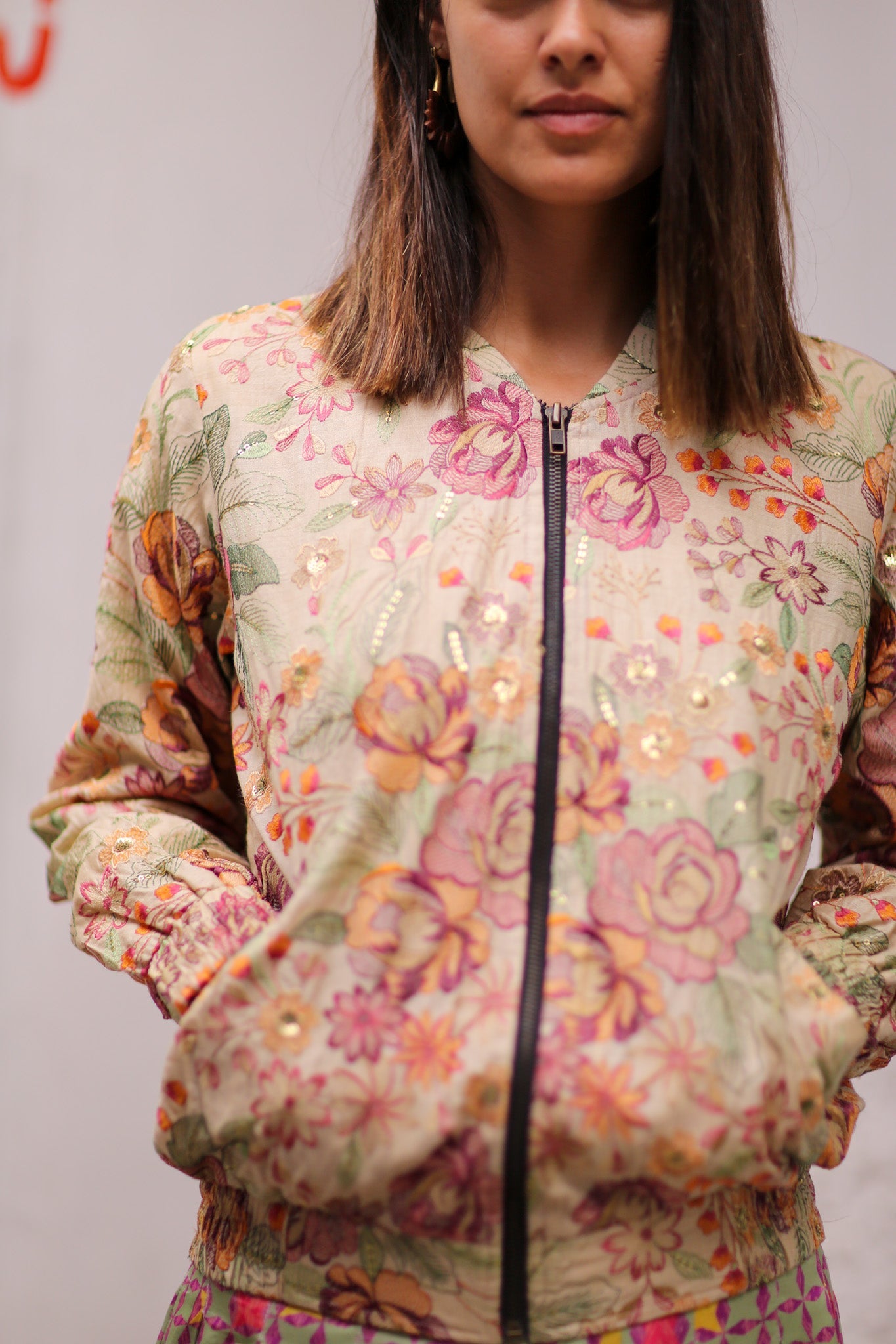 EMBROIDERED SILK BOMBER JACKET HANE - MOMO STUDIO BERLIN - Berlin Concept Store - sustainable & ethical fashion