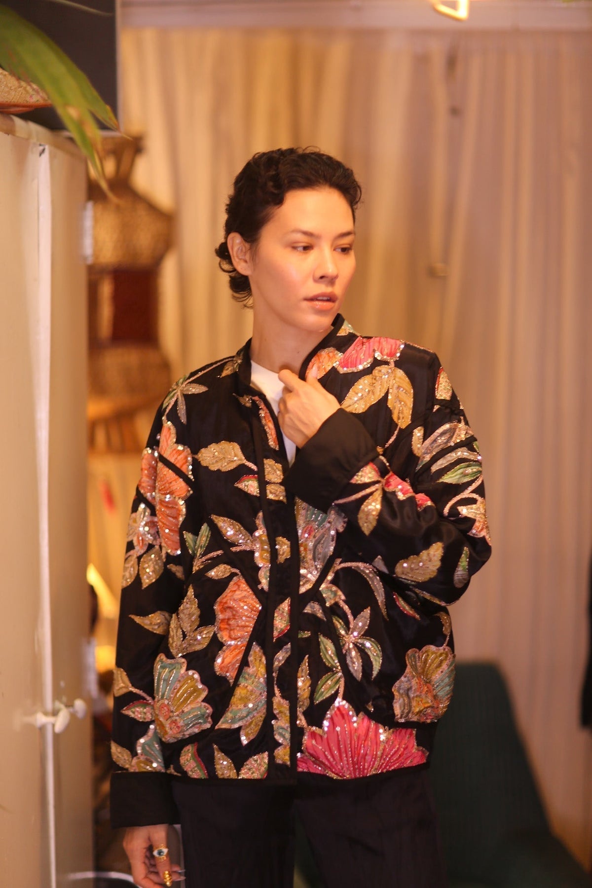 EMBROIDERED SILK JACKET MAYANI - MOMO STUDIO BERLIN - Berlin Concept Store - sustainable & ethical fashion