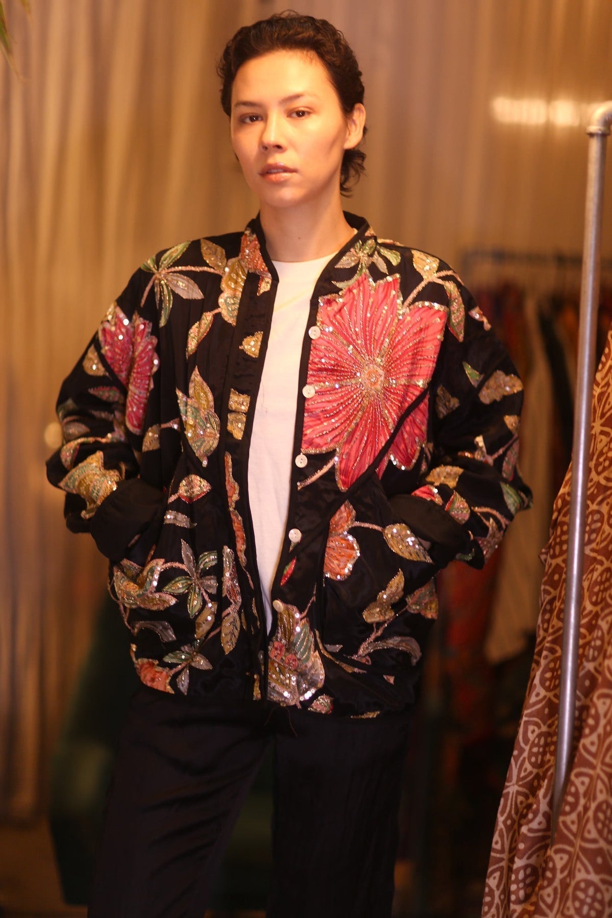 EMBROIDERED SILK JACKET MAYANI - MOMO STUDIO BERLIN - Berlin Concept Store - sustainable & ethical fashion