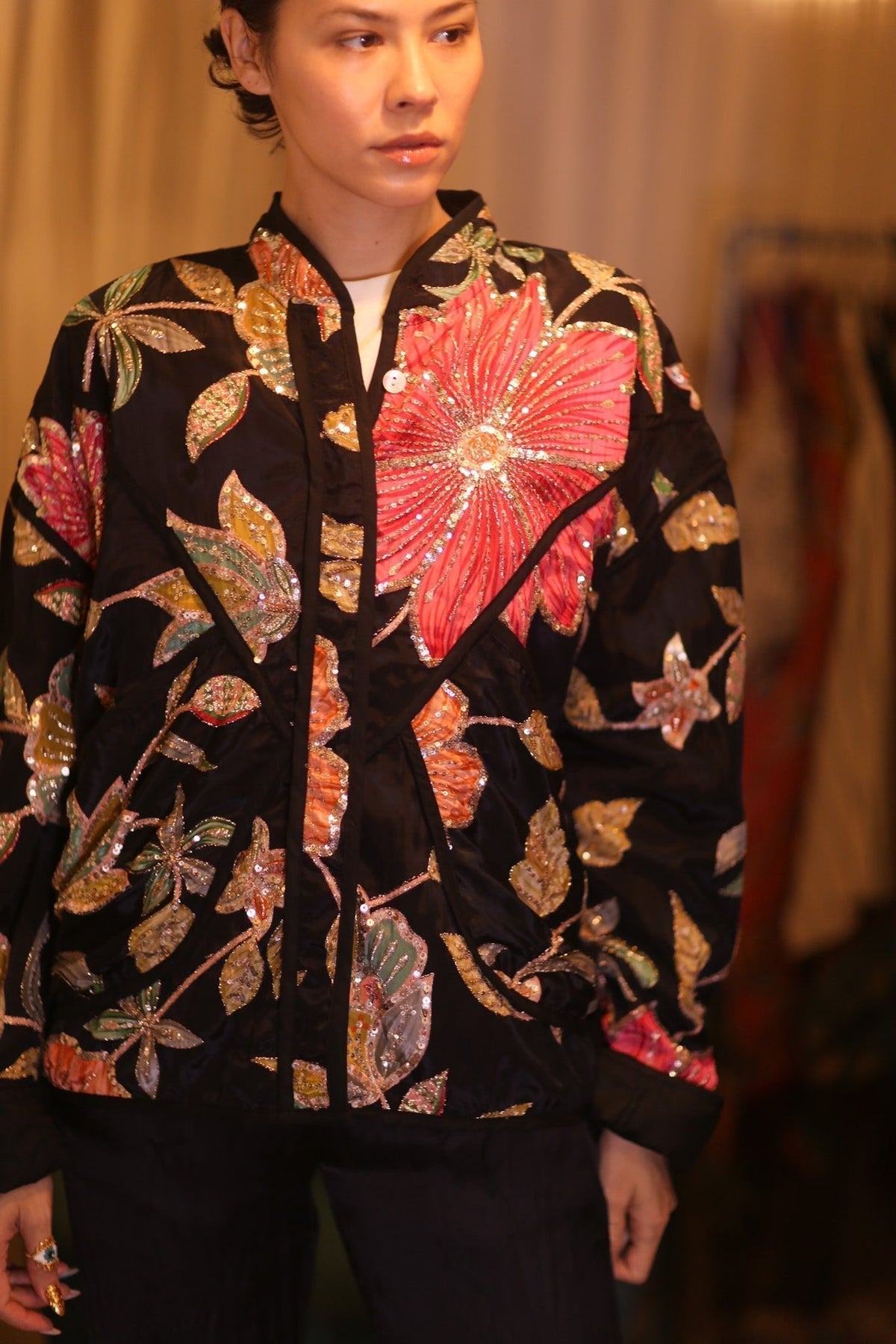 EMBROIDERED SILK JACKET MAYANI - MOMO STUDIO BERLIN - Berlin Concept Store - sustainable & ethical fashion