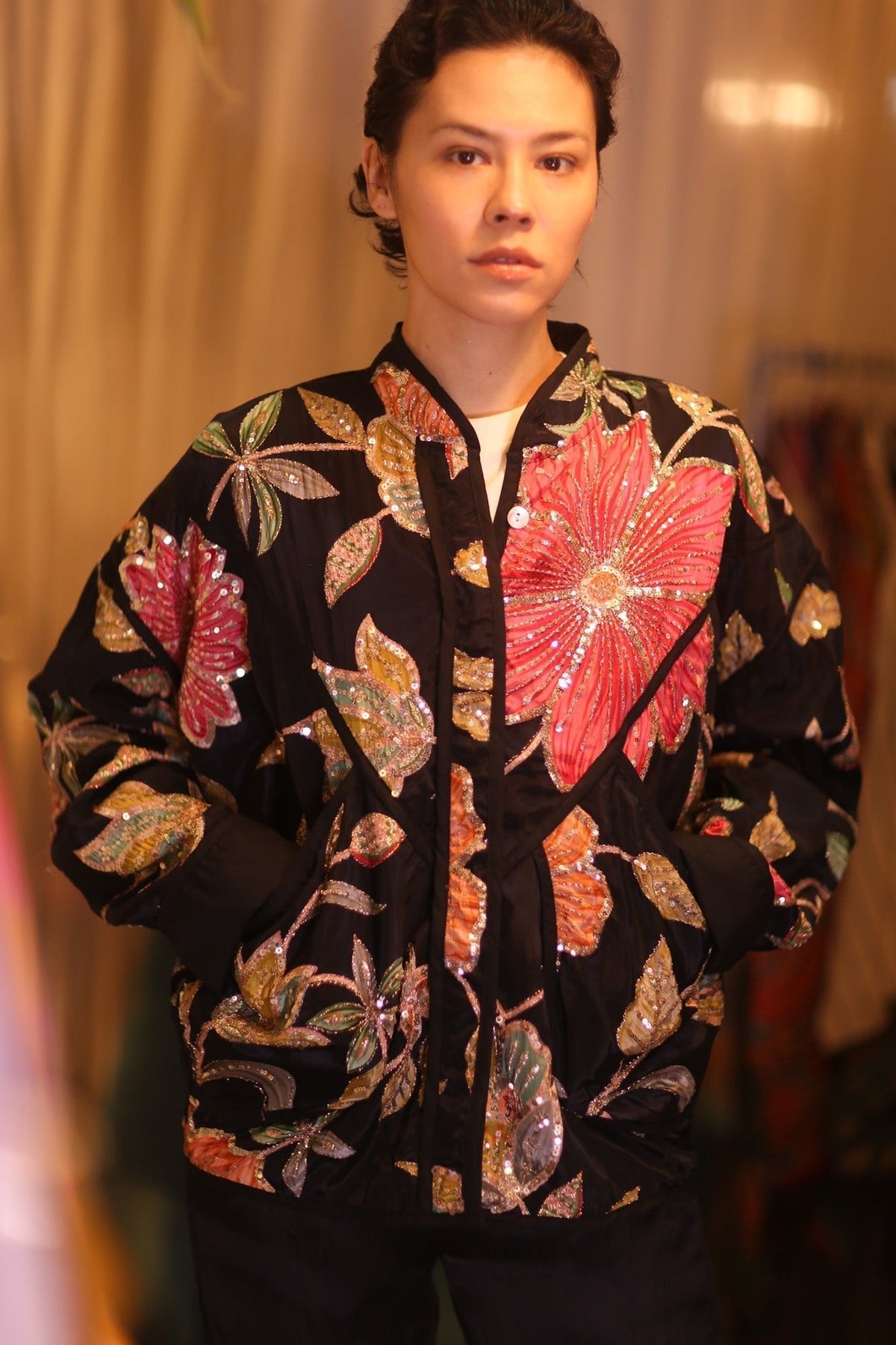 EMBROIDERED SILK JACKET MAYANI - MOMO STUDIO BERLIN - Berlin Concept Store - sustainable & ethical fashion