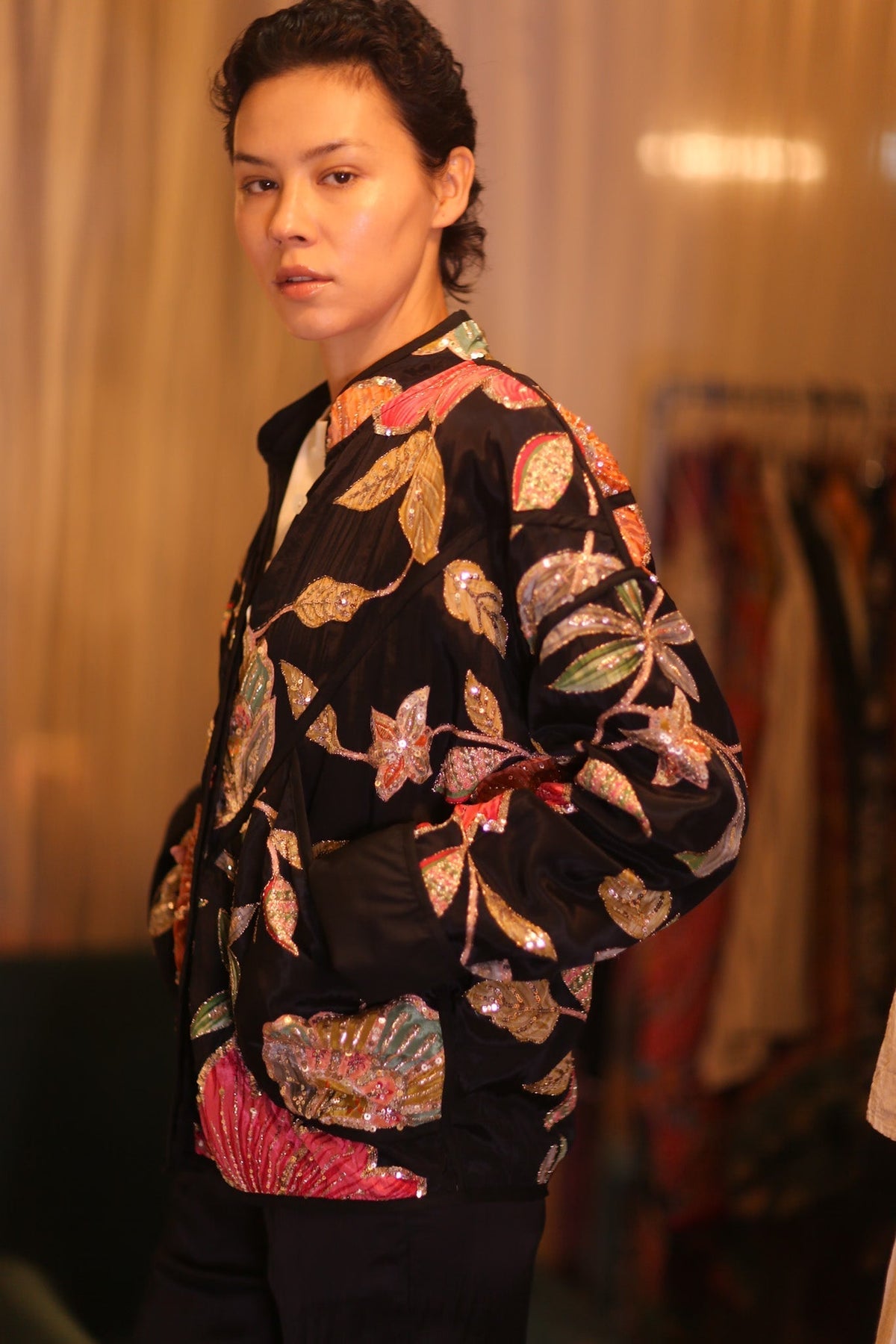 EMBROIDERED SILK JACKET MAYANI - MOMO STUDIO BERLIN - Berlin Concept Store - sustainable & ethical fashion