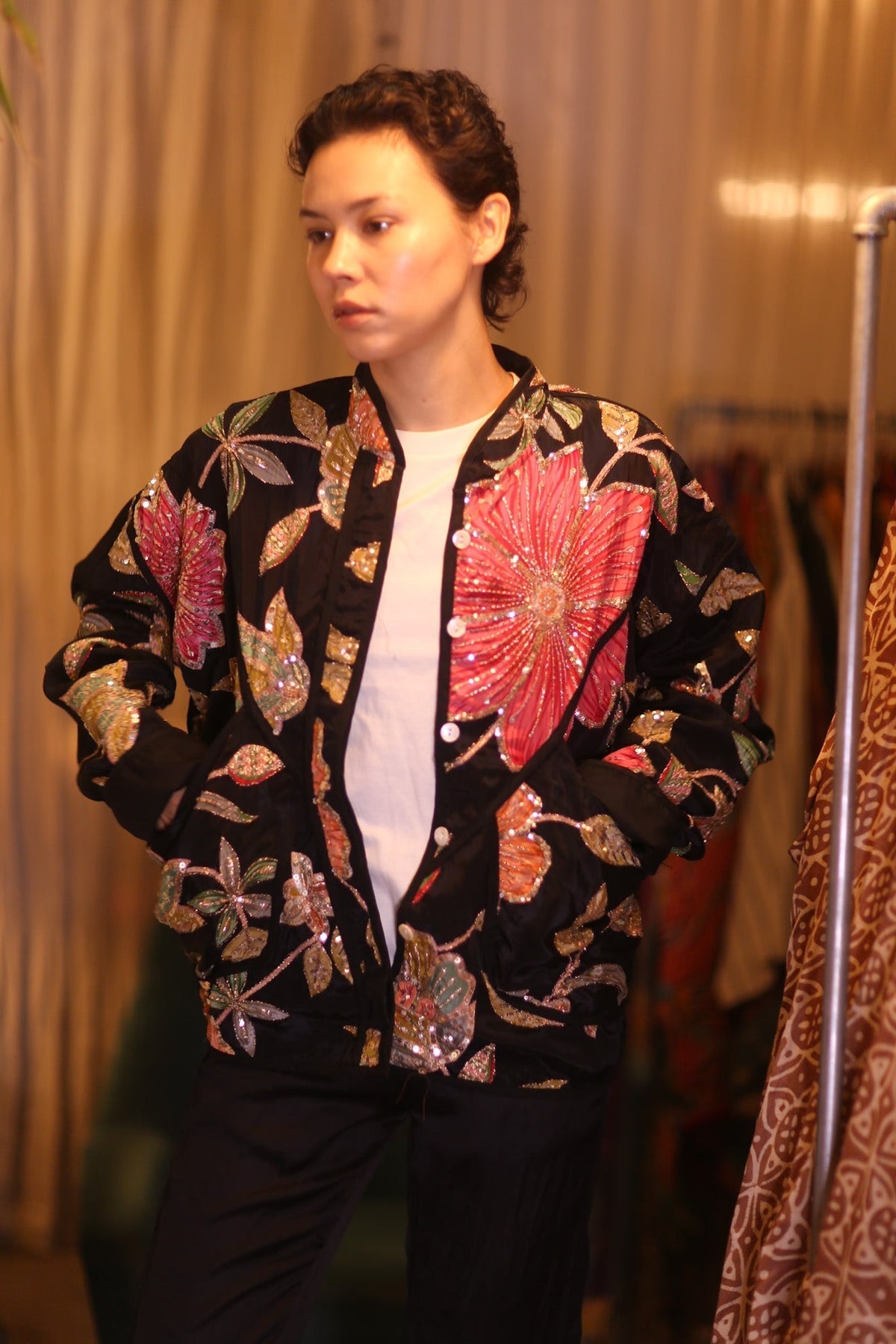 EMBROIDERED SILK JACKET MAYANI - MOMO STUDIO BERLIN - Berlin Concept Store - sustainable & ethical fashion