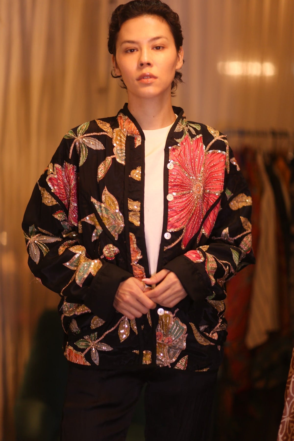 EMBROIDERED SILK JACKET MAYANI - MOMO STUDIO BERLIN - Berlin Concept Store - sustainable & ethical fashion
