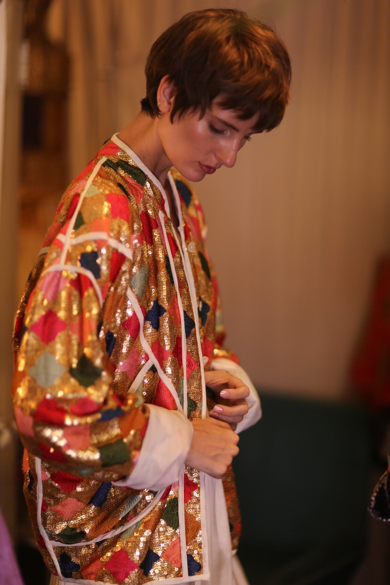 EMBROIDERED SILK JACKET ROYALE - MOMO STUDIO BERLIN - Berlin Concept Store - sustainable & ethical fashion