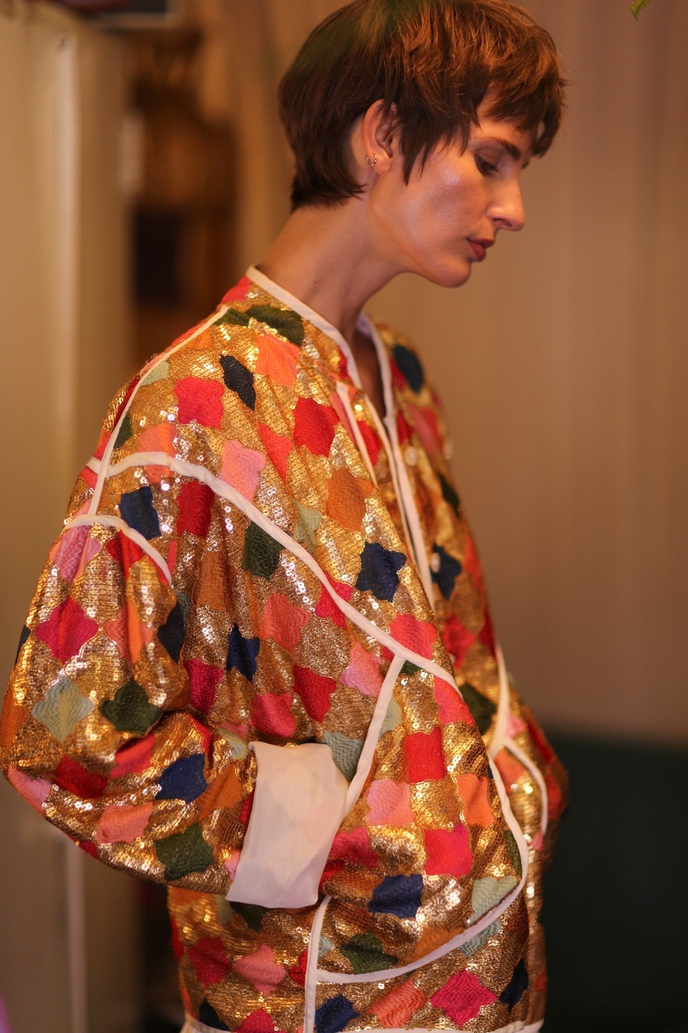 EMBROIDERED SILK JACKET ROYALE - MOMO STUDIO BERLIN - Berlin Concept Store - sustainable & ethical fashion