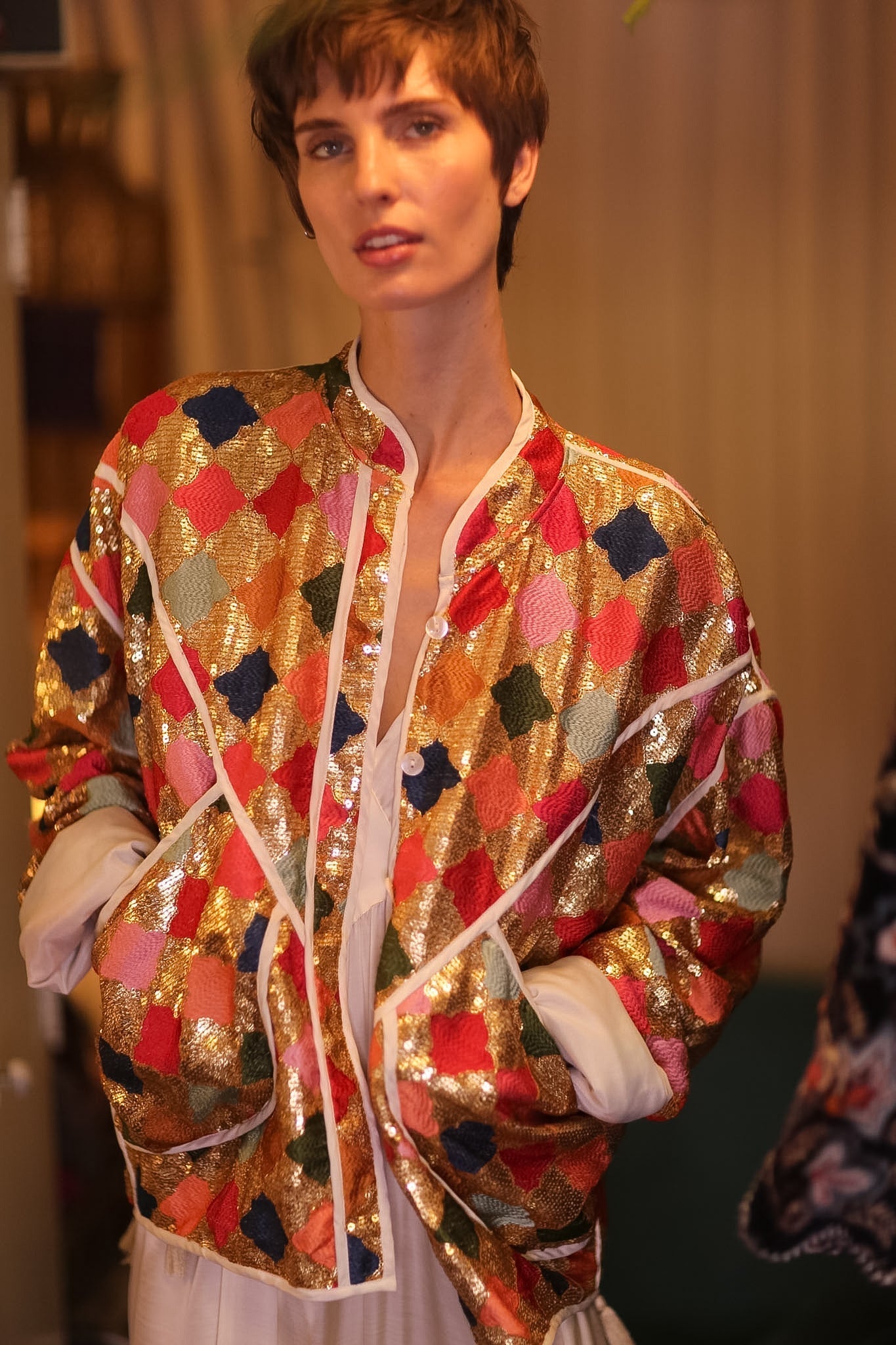 EMBROIDERED SILK JACKET ROYALE - MOMO STUDIO BERLIN - Berlin Concept Store - sustainable & ethical fashion