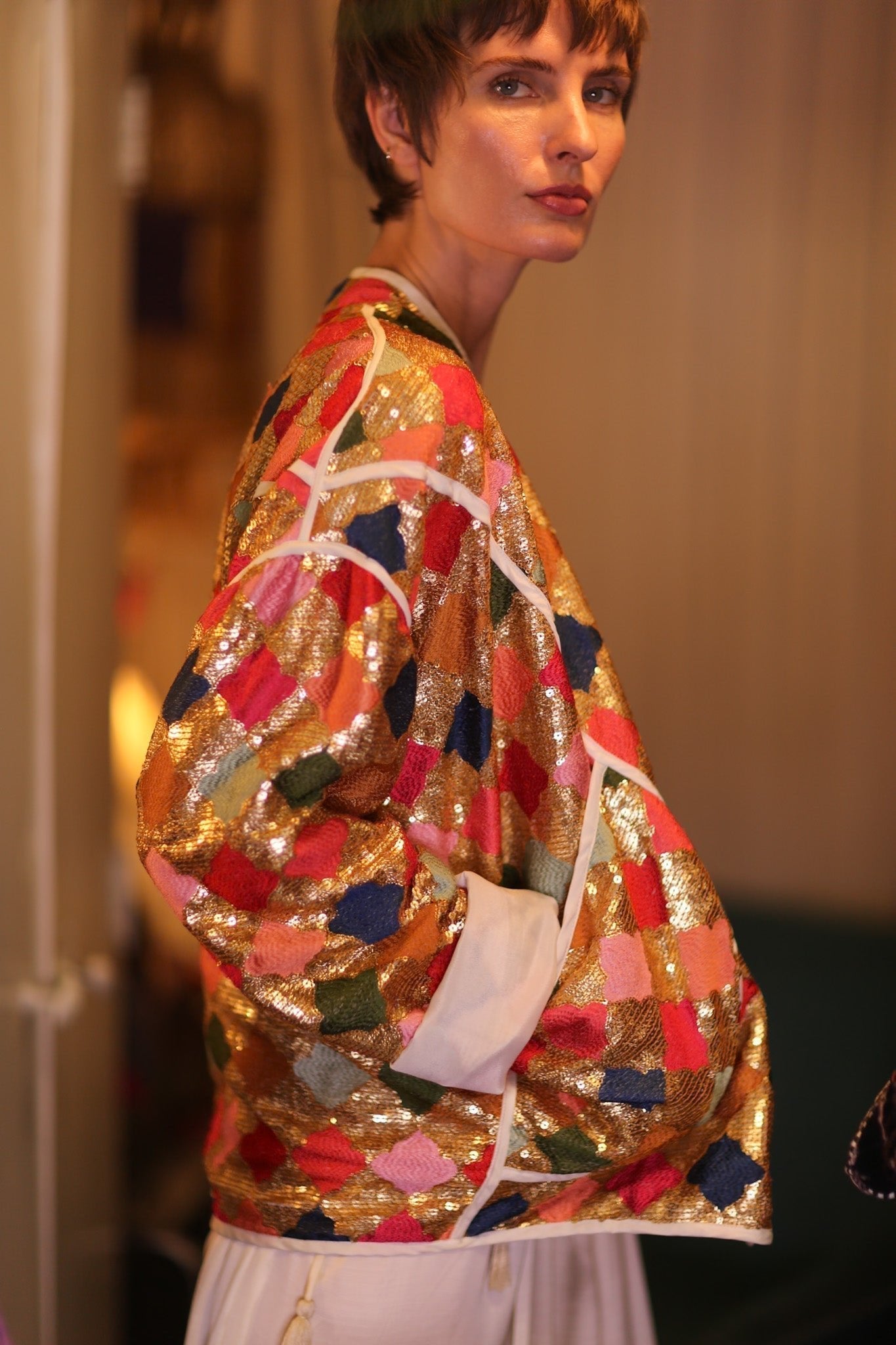 EMBROIDERED SILK JACKET ROYALE - MOMO STUDIO BERLIN - Berlin Concept Store - sustainable & ethical fashion