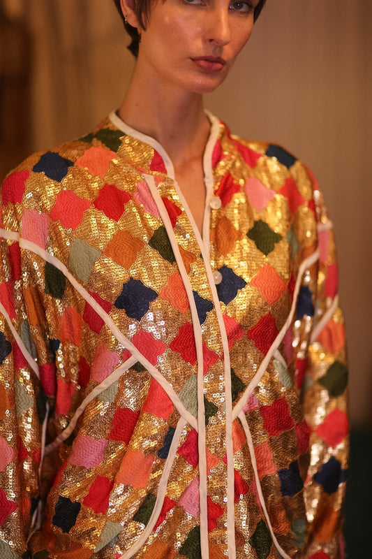 EMBROIDERED SILK JACKET ROYALE - MOMO STUDIO BERLIN - Berlin Concept Store - sustainable & ethical fashion