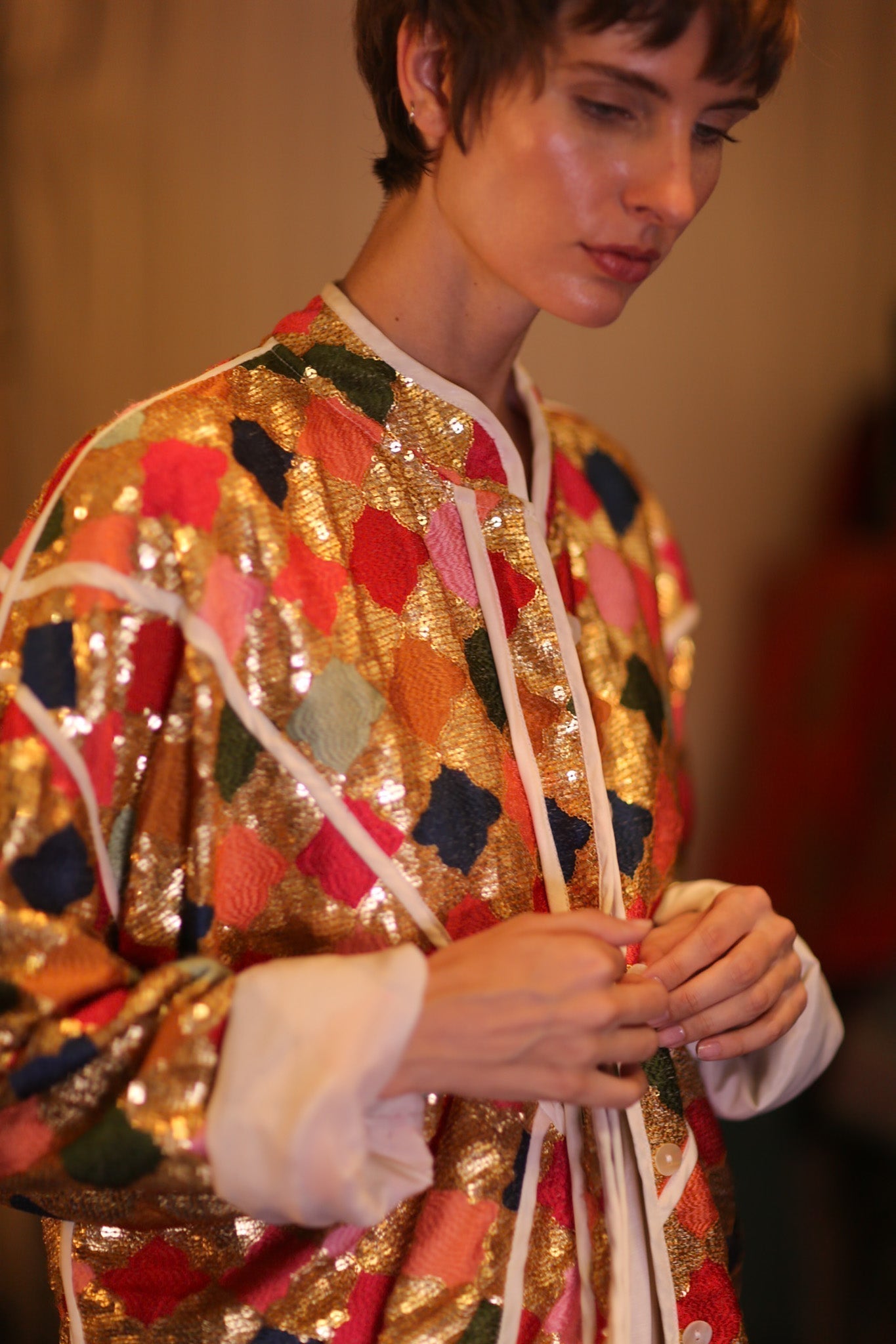 EMBROIDERED SILK JACKET ROYALE - MOMO STUDIO BERLIN - Berlin Concept Store - sustainable & ethical fashion
