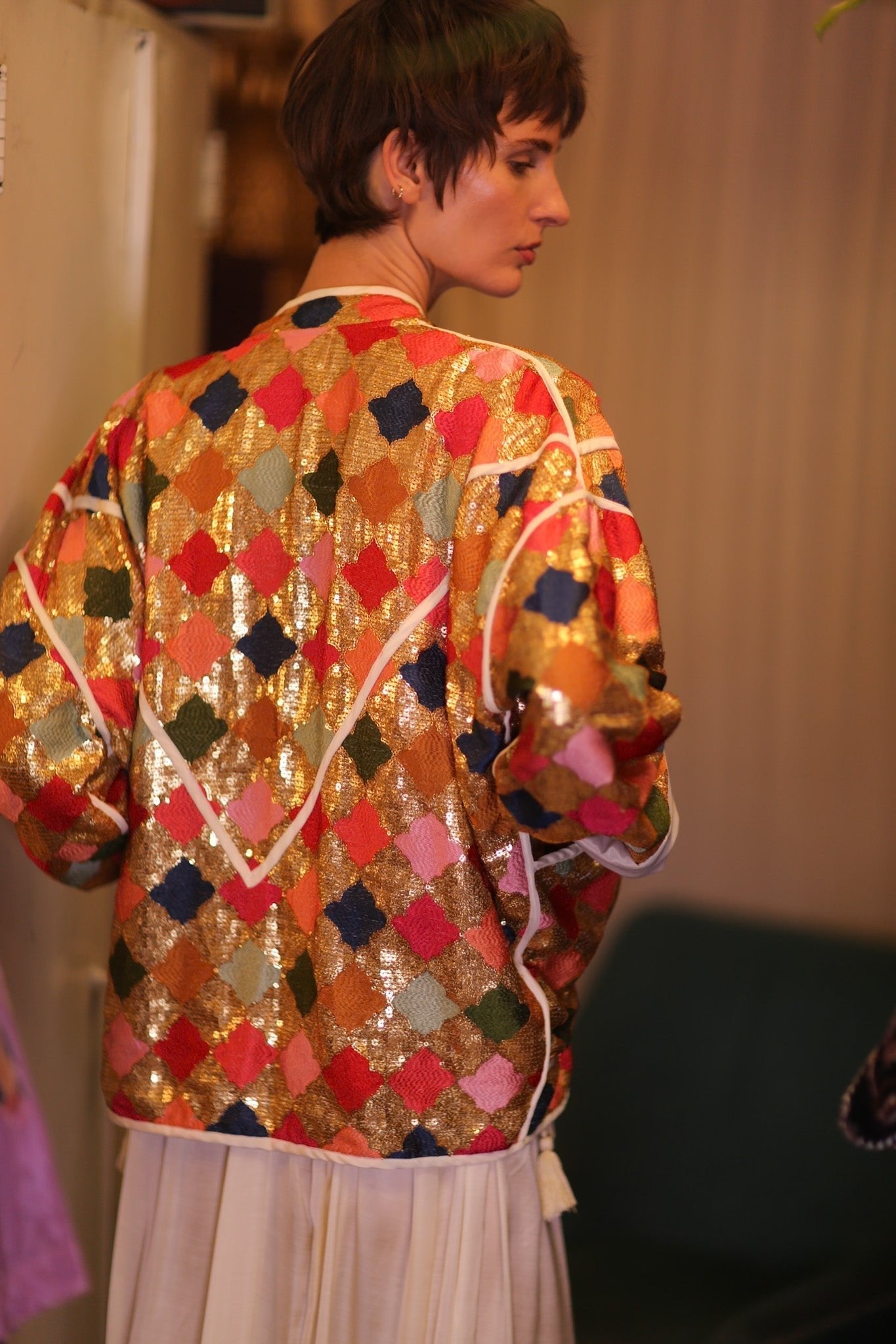 EMBROIDERED SILK JACKET ROYALE - MOMO STUDIO BERLIN - Berlin Concept Store - sustainable & ethical fashion