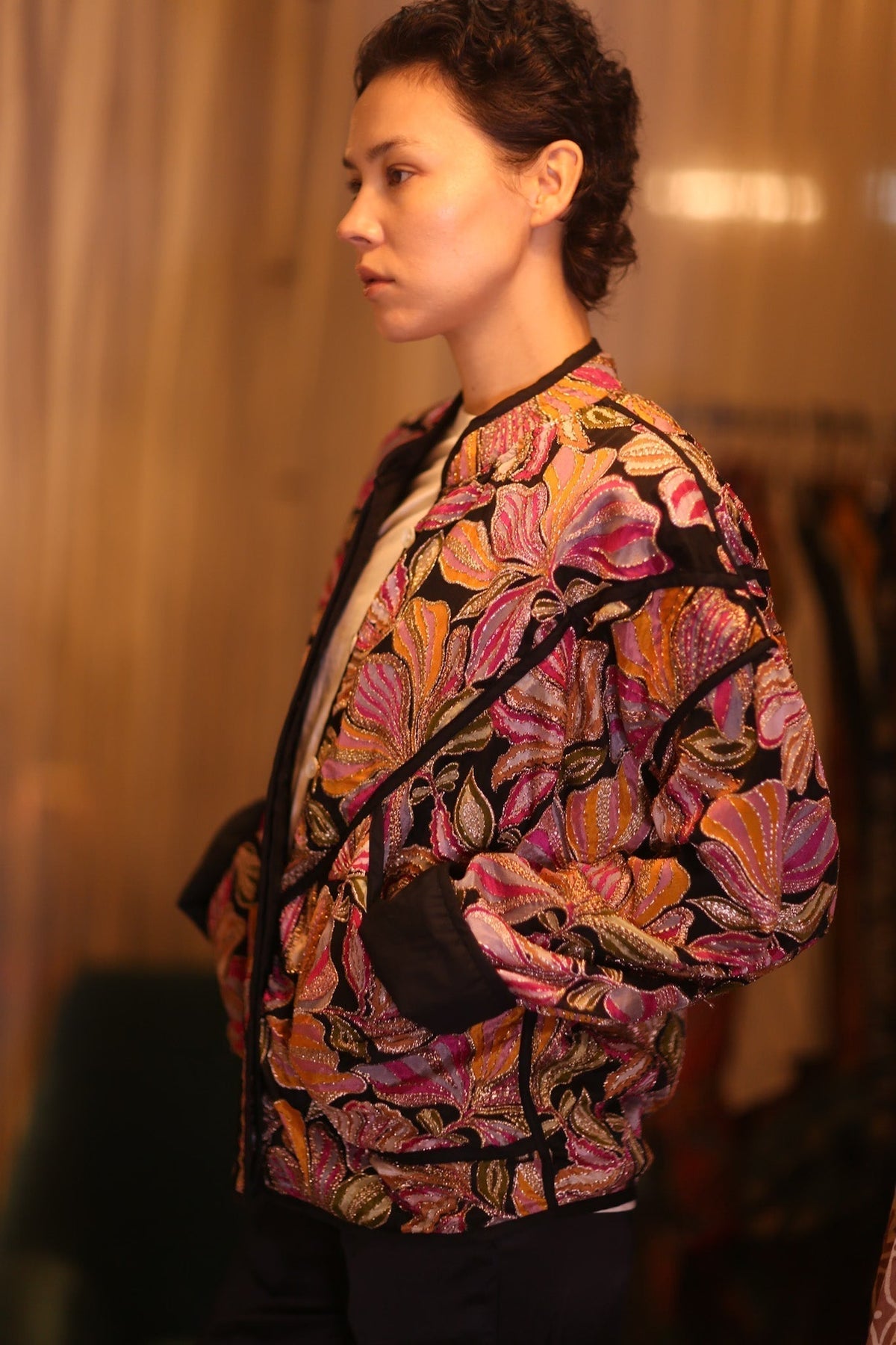 EMBROIDERED SILK JACKET WYNE - MOMO STUDIO BERLIN - Berlin Concept Store - sustainable & ethical fashion