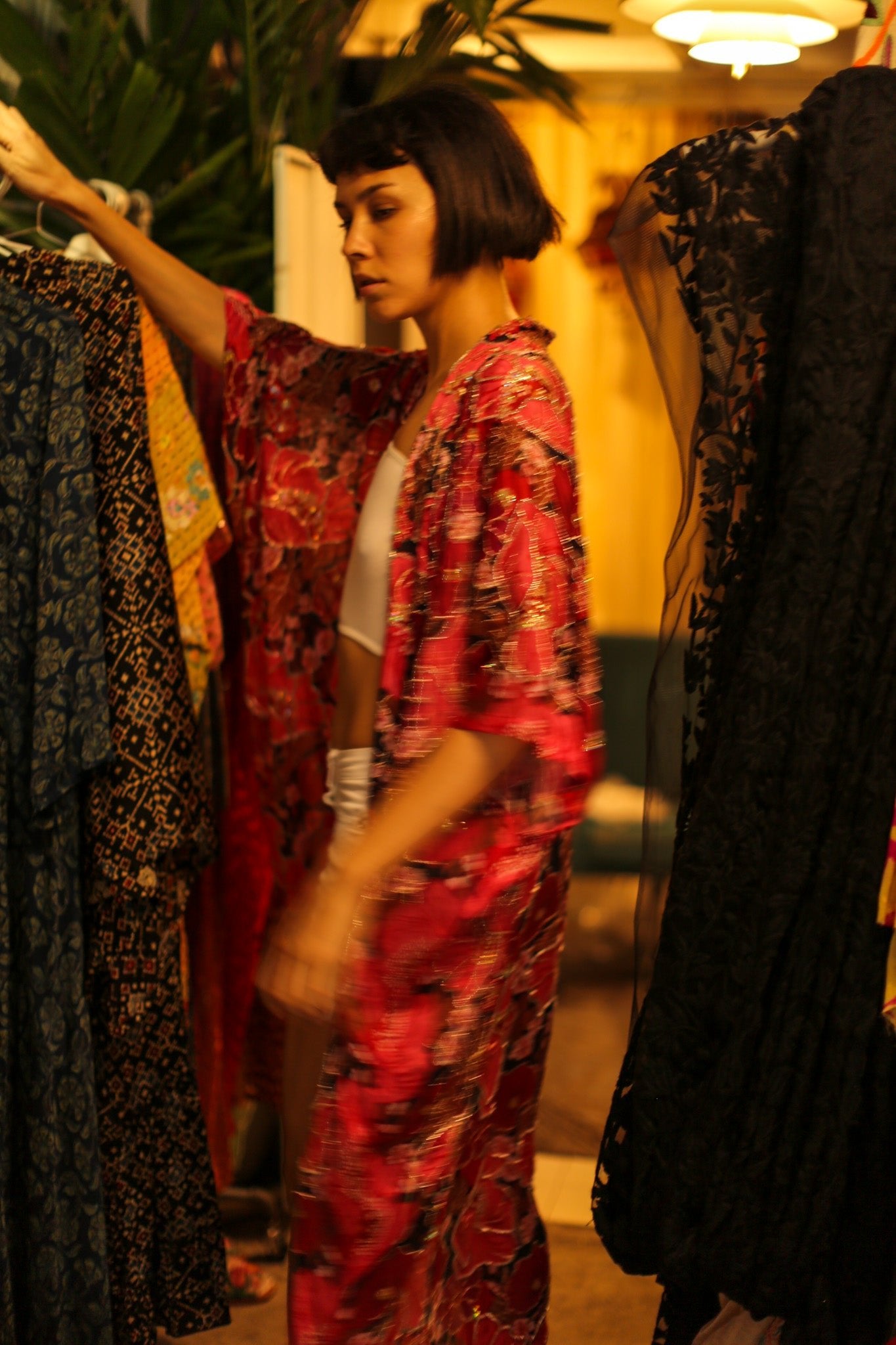 EMBROIDERED SILK KIMONO AURORA - MOMO STUDIO BERLIN - Berlin Concept Store - sustainable & ethical fashion