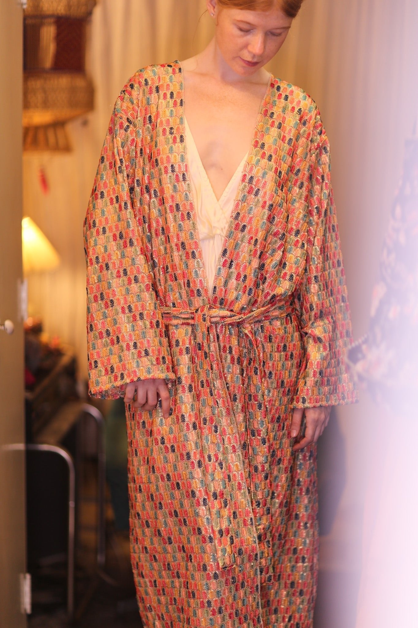 EMBROIDERED SILK KIMONO CONSTANCA BOREA - MOMO STUDIO BERLIN - Berlin Concept Store - sustainable & ethical fashion