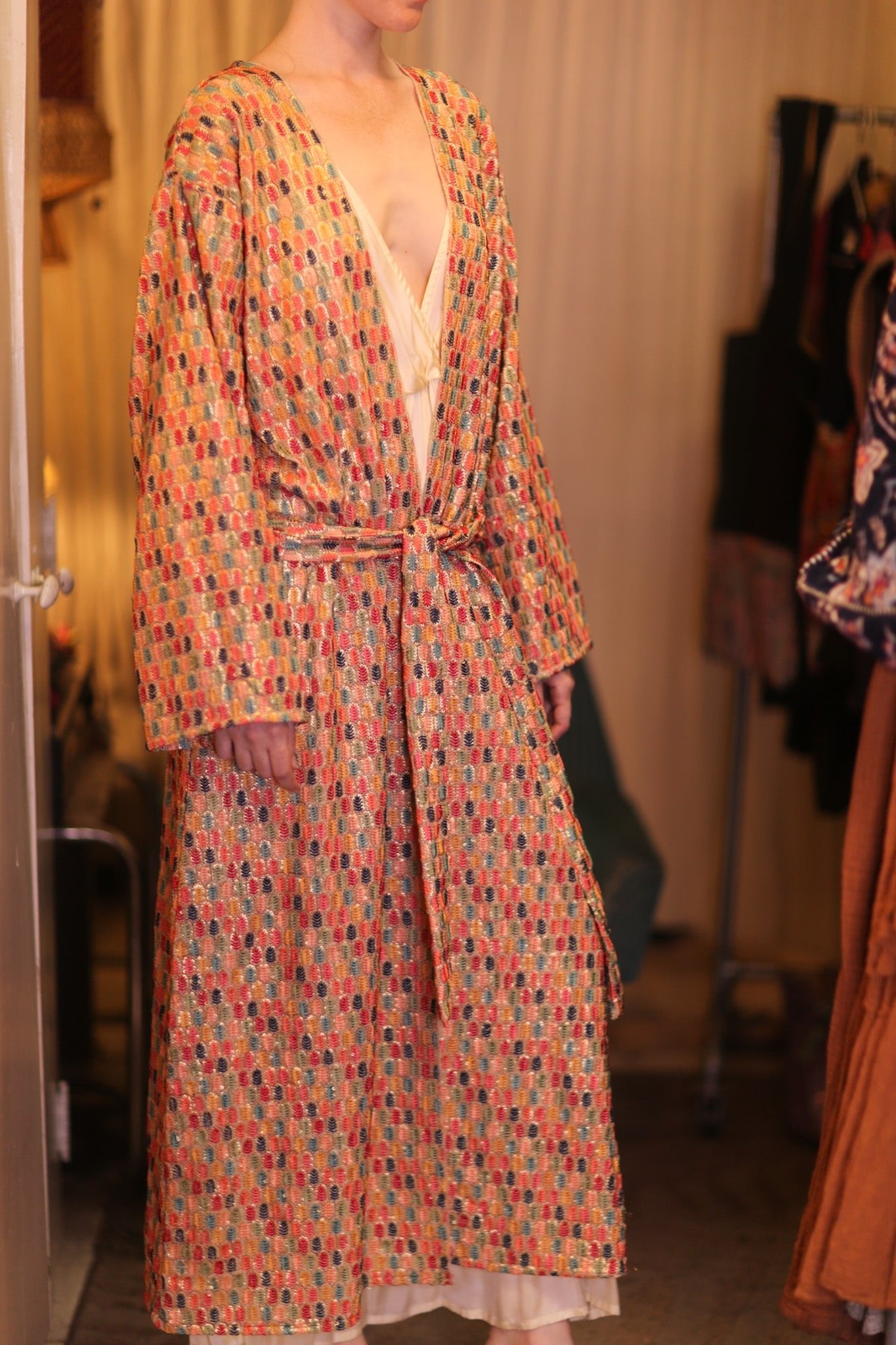 EMBROIDERED SILK KIMONO CONSTANCA BOREA - MOMO STUDIO BERLIN - Berlin Concept Store - sustainable & ethical fashion
