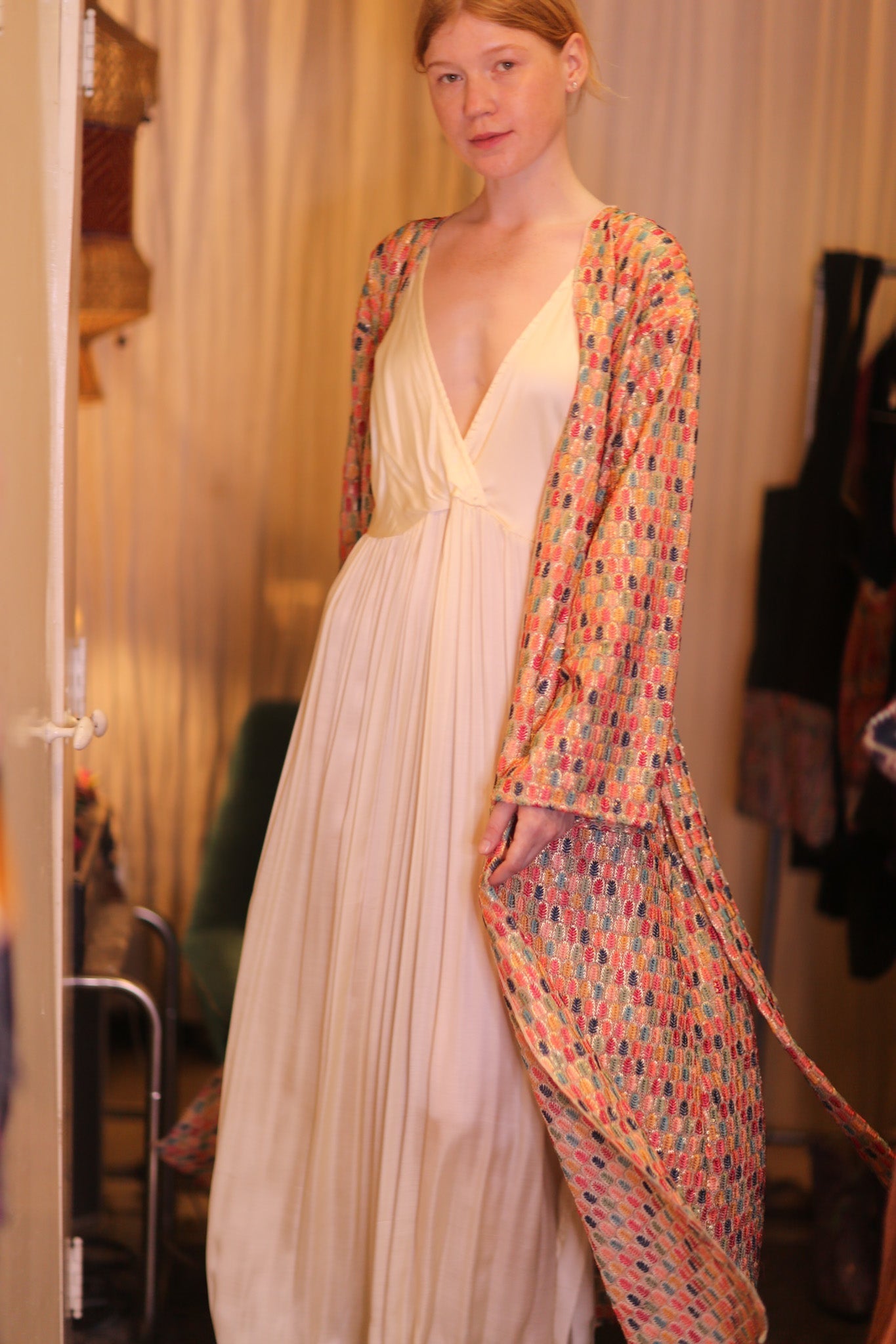 EMBROIDERED SILK KIMONO CONSTANCA BOREA - MOMO STUDIO BERLIN - Berlin Concept Store - sustainable & ethical fashion