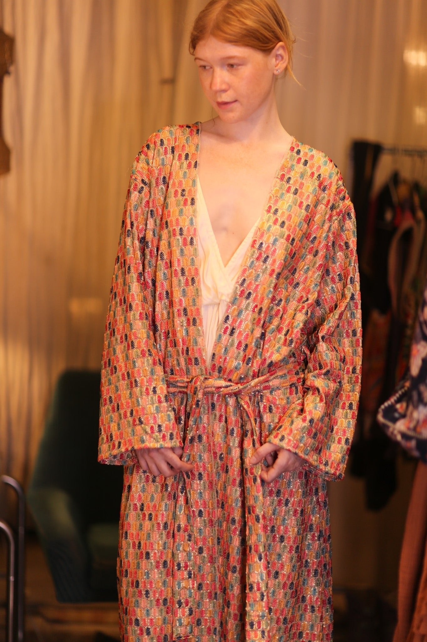 EMBROIDERED SILK KIMONO CONSTANCA BOREA - MOMO STUDIO BERLIN - Berlin Concept Store - sustainable & ethical fashion
