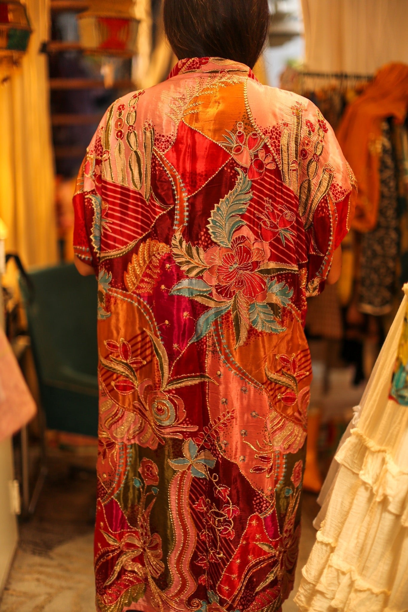 EMBROIDERED SILK KIMONO LITU - MOMO STUDIO BERLIN - Berlin Concept Store - sustainable & ethical fashion