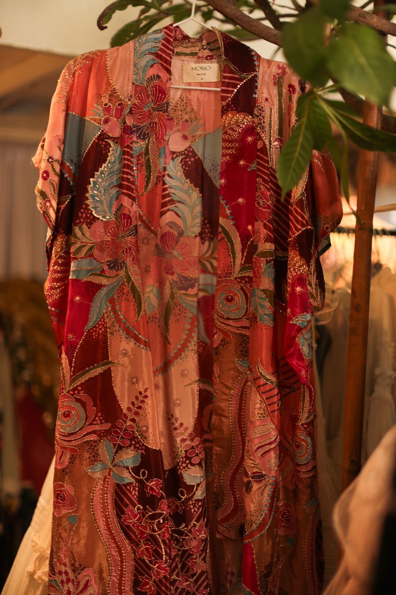 EMBROIDERED SILK KIMONO NATASHA - MOMO STUDIO BERLIN - Berlin Concept Store - sustainable & ethical fashion