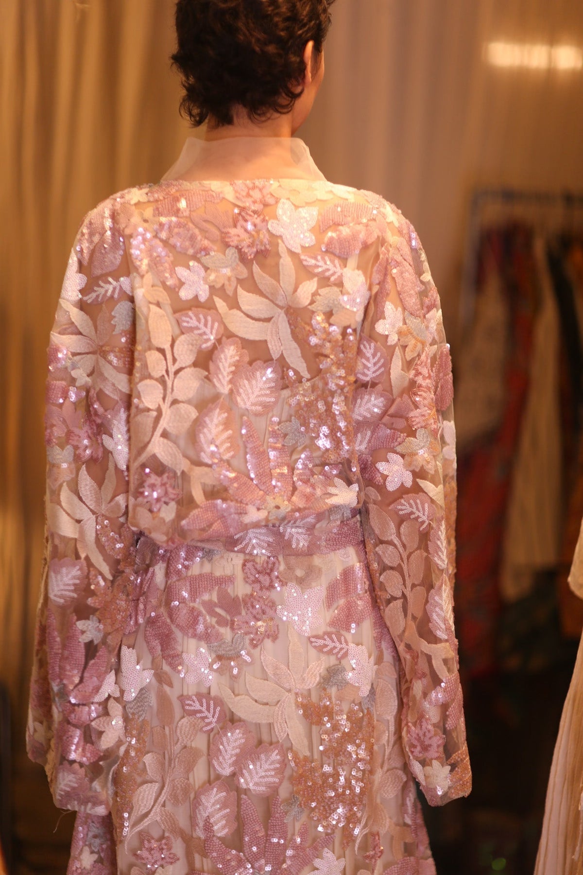 EMBROIDERED SILK LONG KIMONO ATOMI - MOMO STUDIO BERLIN - Berlin Concept Store - sustainable & ethical fashion