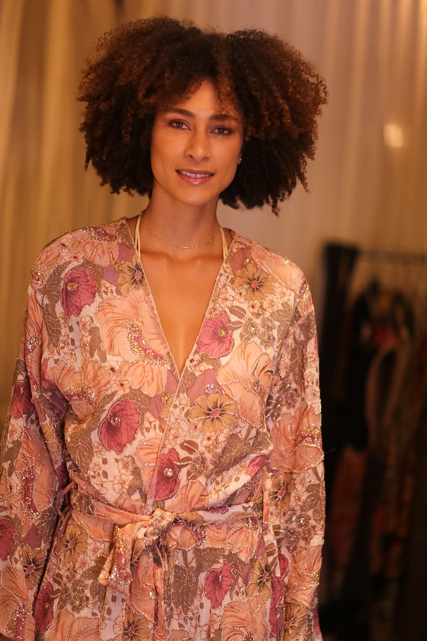 EMBROIDERED SILK LONG KIMONO CONTANCA IRIS - MOMO STUDIO BERLIN - Berlin Concept Store - sustainable & ethical fashion