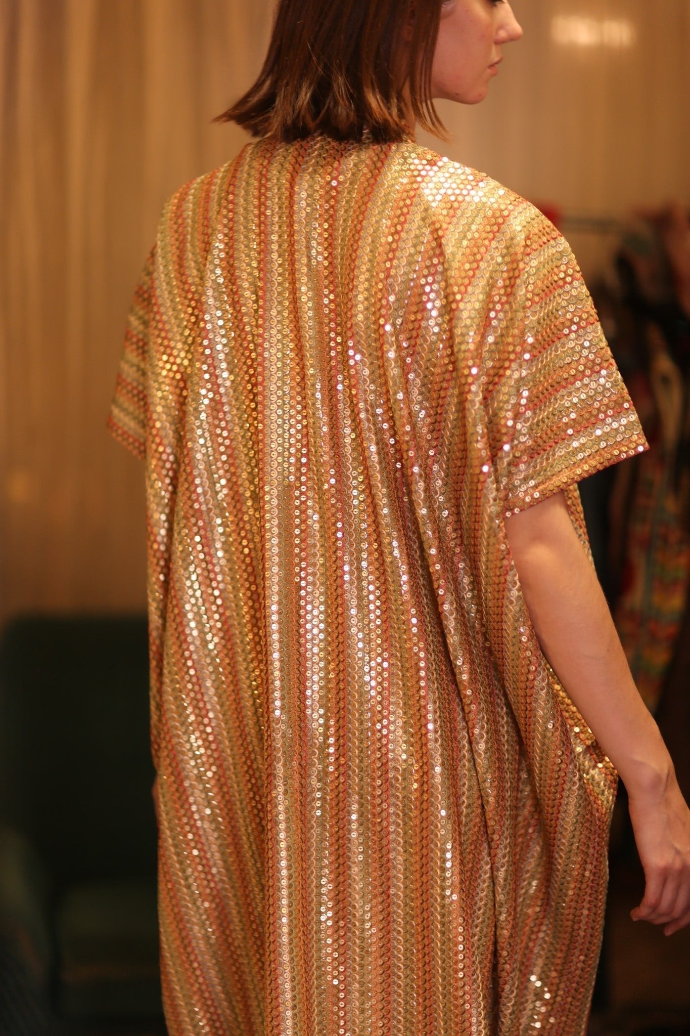 EMBROIDERED SILK LONG KIMONO KRIST - MOMO STUDIO BERLIN - Berlin Concept Store - sustainable & ethical fashion