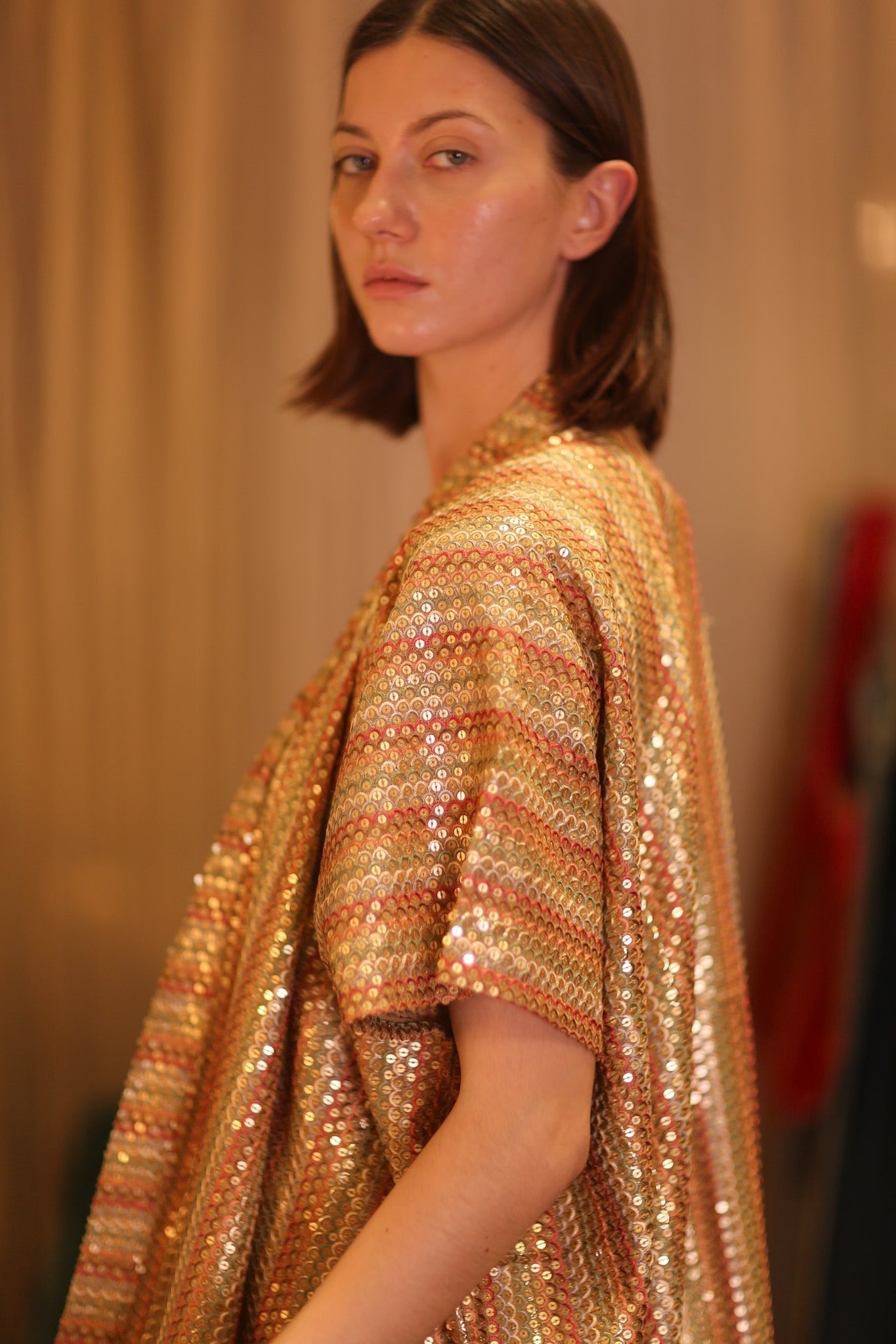 EMBROIDERED SILK LONG KIMONO KRIST - MOMO STUDIO BERLIN - Berlin Concept Store - sustainable & ethical fashion