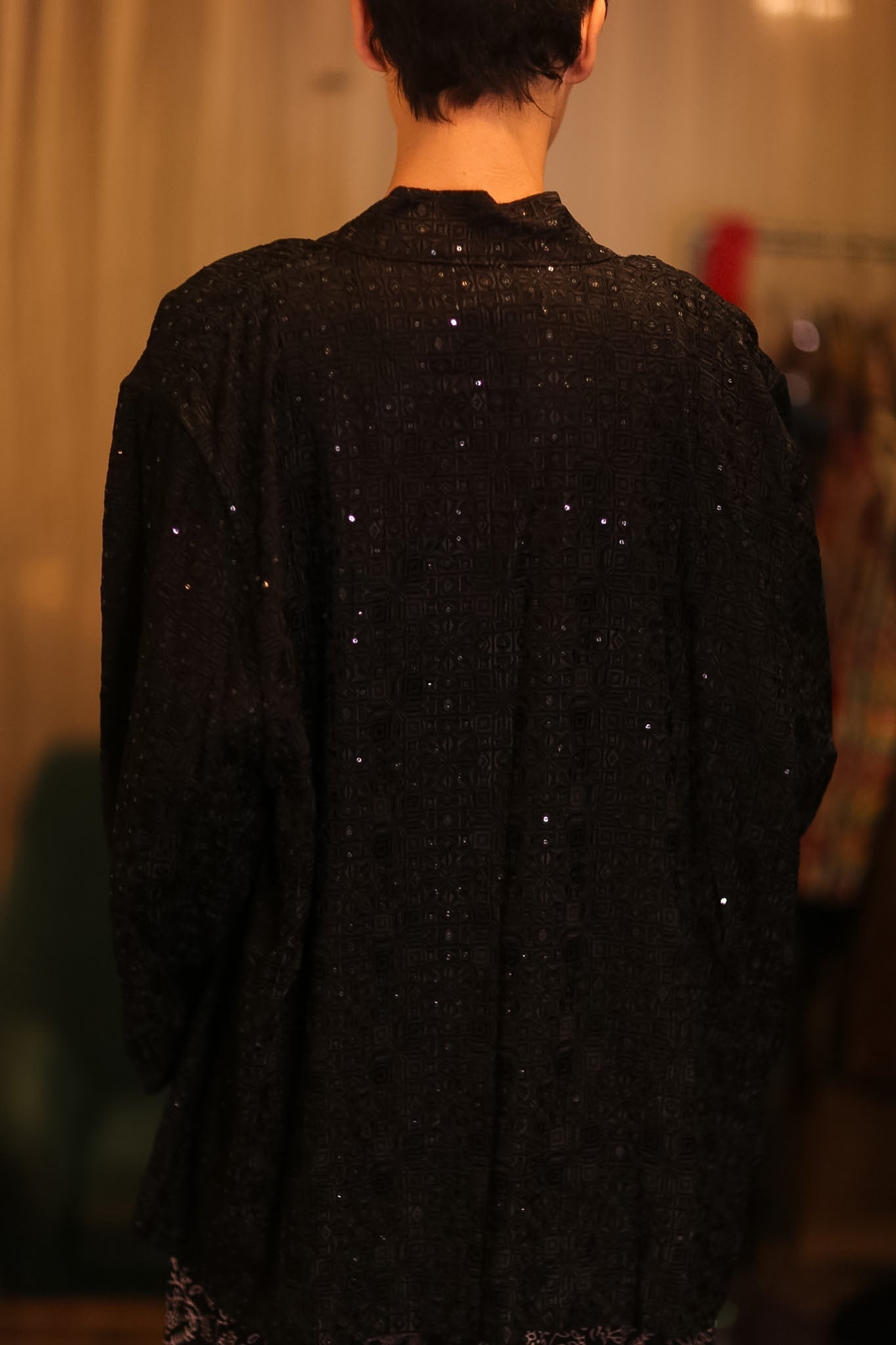 EMBROIDERED SILK SHORT KIMONO MAHUYAR - MOMO STUDIO BERLIN - Berlin Concept Store - sustainable & ethical fashion