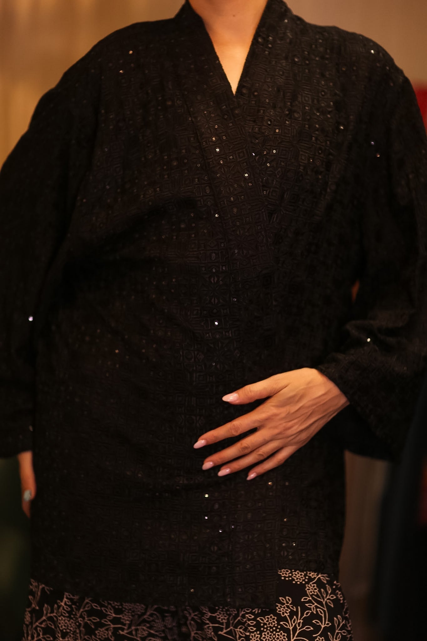 EMBROIDERED SILK SHORT KIMONO MAHUYAR - MOMO STUDIO BERLIN - Berlin Concept Store - sustainable & ethical fashion