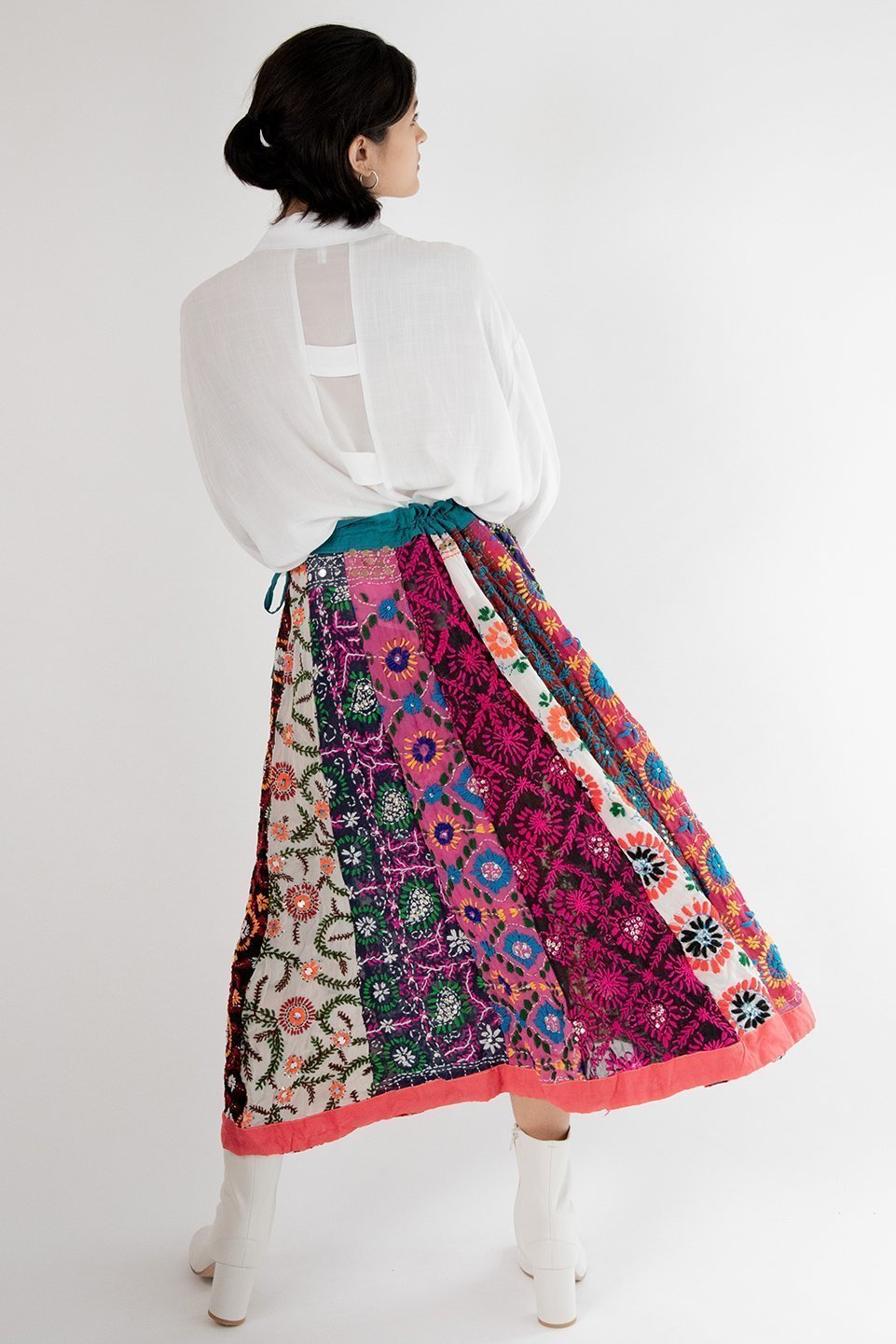 EMBROIDERED SKIRT LOUISE - MOMO STUDIO BERLIN - Berlin Concept Store - sustainable & ethical fashion